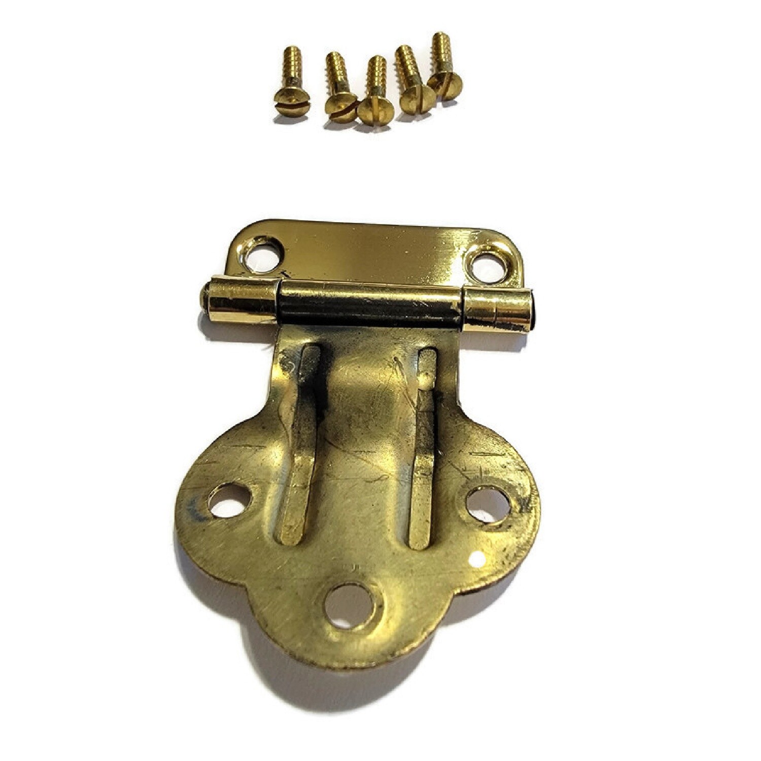 McDougall Fold Back Cabinet Hinge - Polished Brass