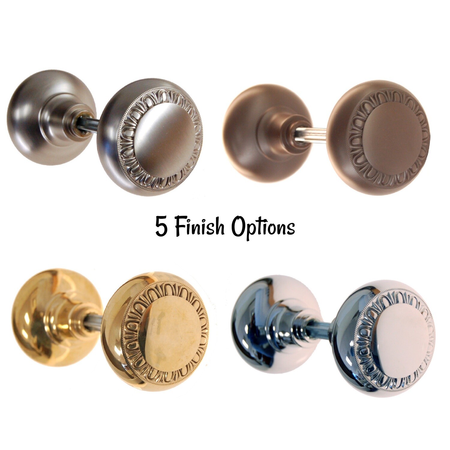 Brass Door Knob Egg &amp; Dart Design