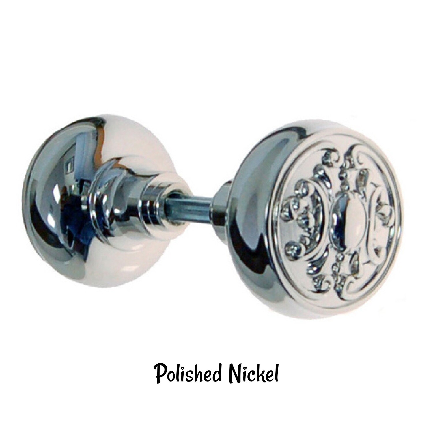 Brass Door Knob Acanthus Design