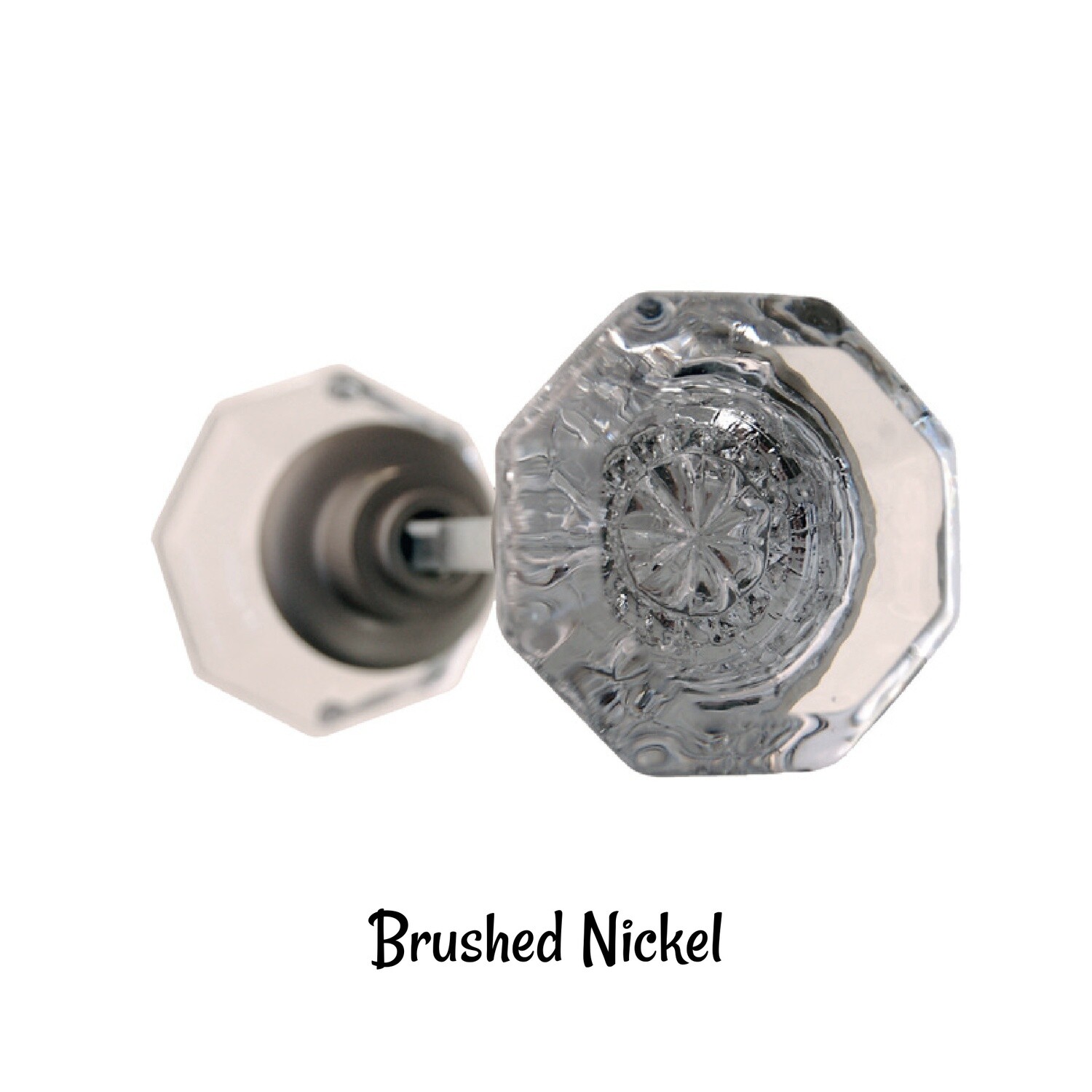 Octagon Glass Door Knob