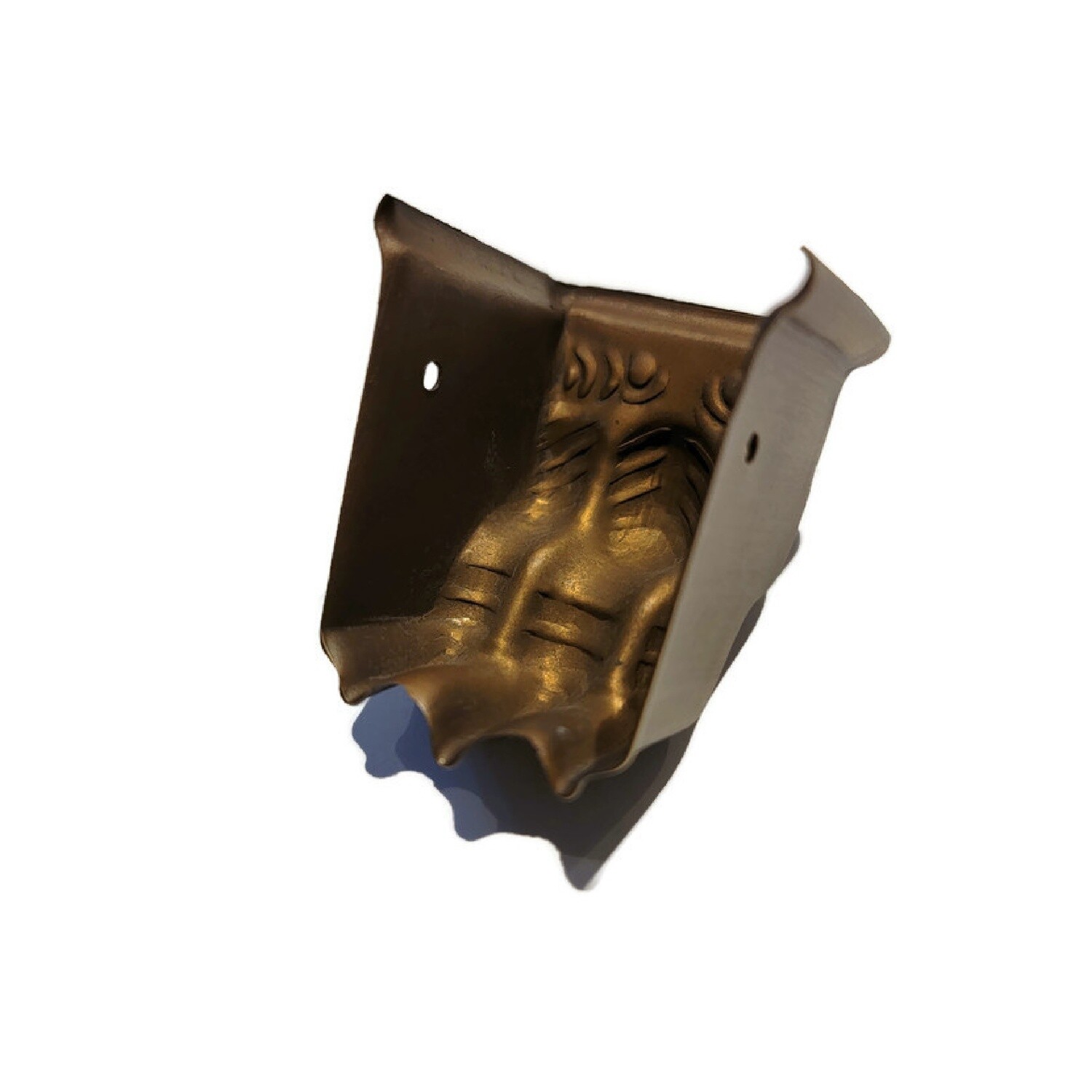 Stamped Brass Claw foot toe leg cap- Antiqued
