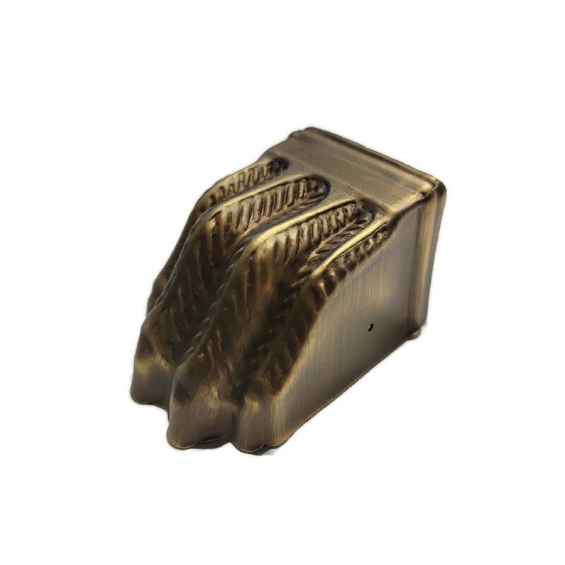 Stamped Brass Claw foot toe leg end cap - Antiqued