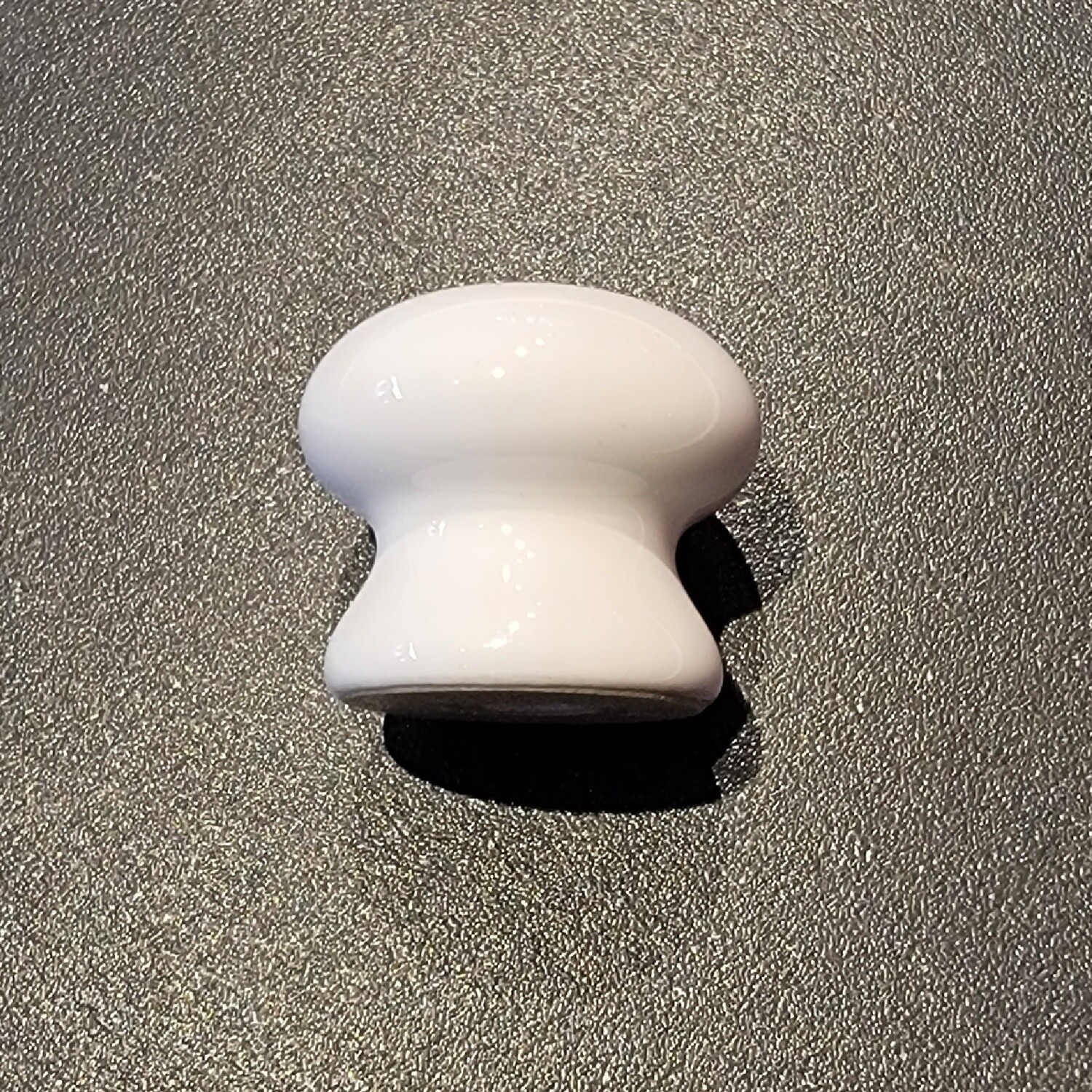 White Porcelain Round Knob - 1 1/4"