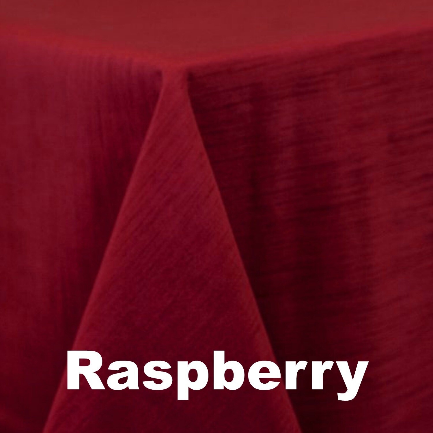 Linens For Less 60"x120" Rectangle in Raspberry Majestic Dupioni