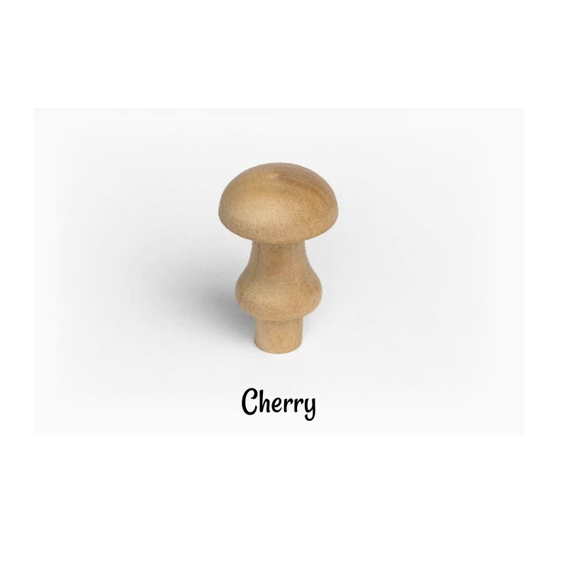 Cherry Wood Shaker Knob - 7/8