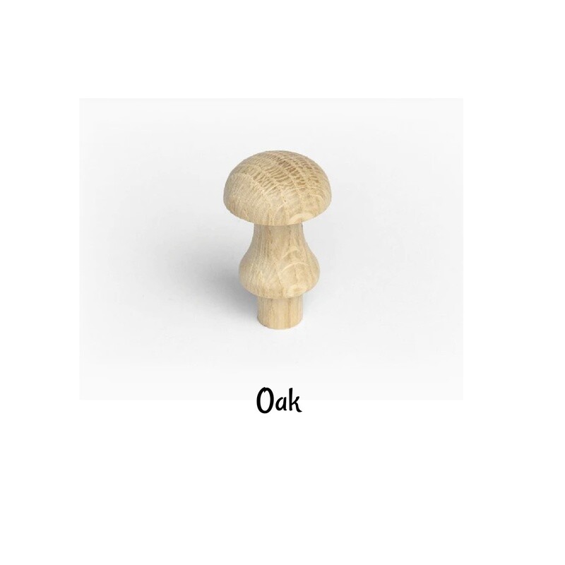 Oak Wood Shaker Knob - 7/8