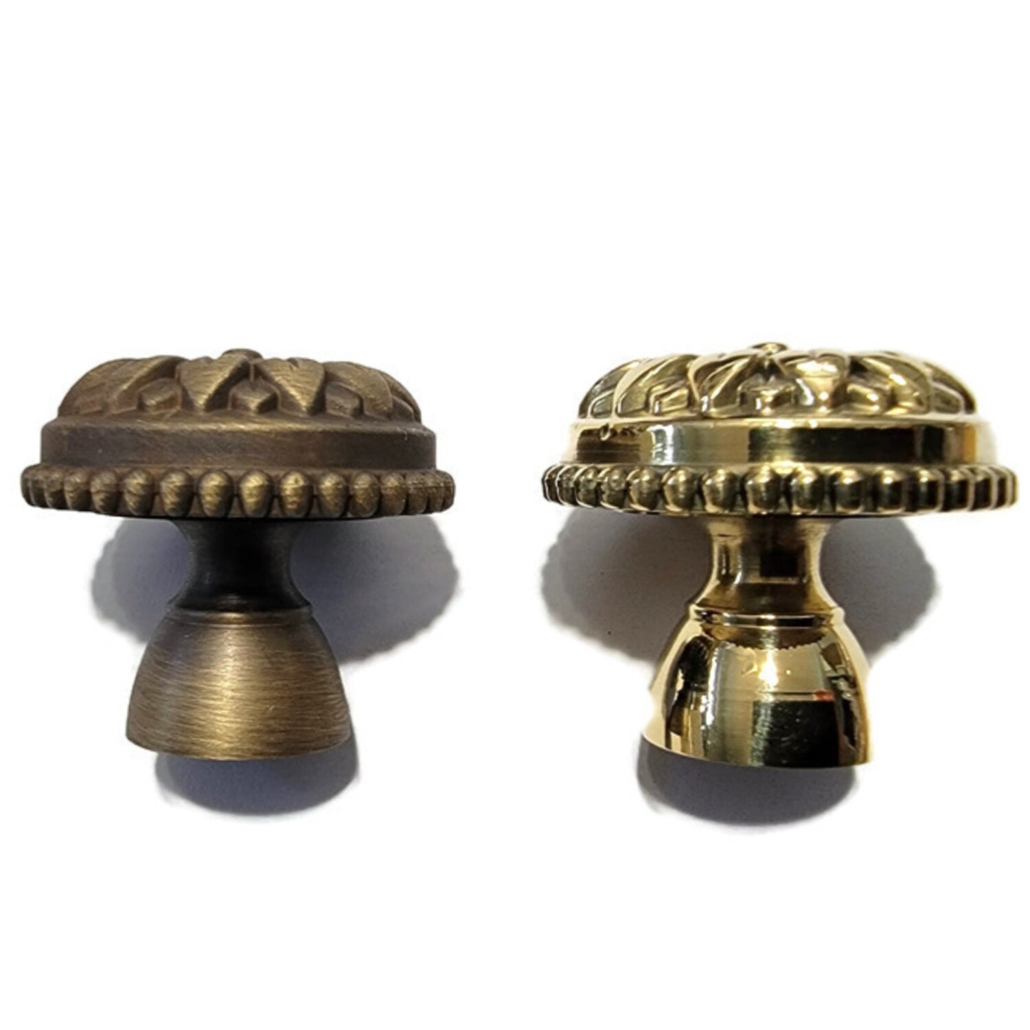 High Quality 1-1/4" Cast brass Knob with two finishes