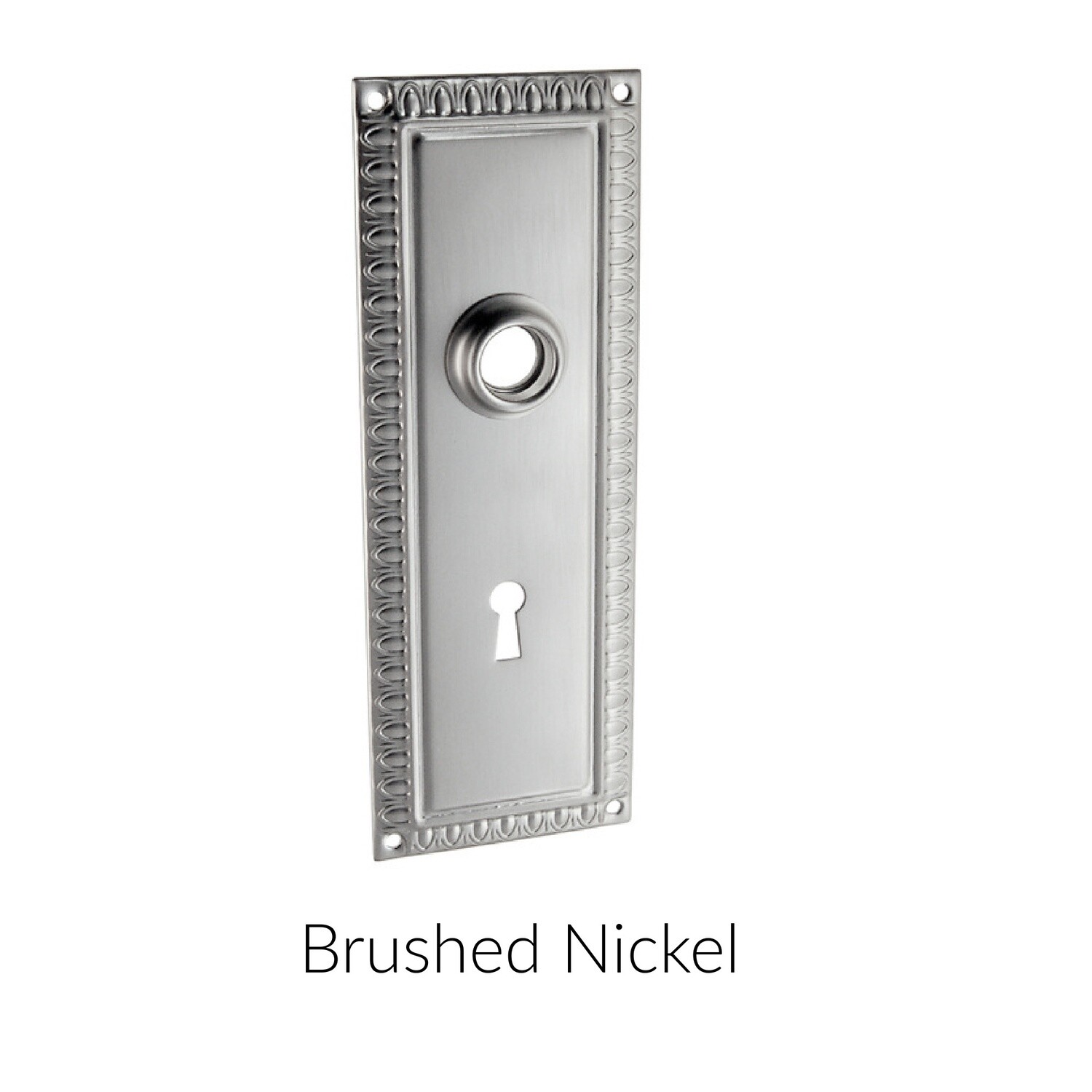 Door plate with hub Egg &amp; Dart Design
