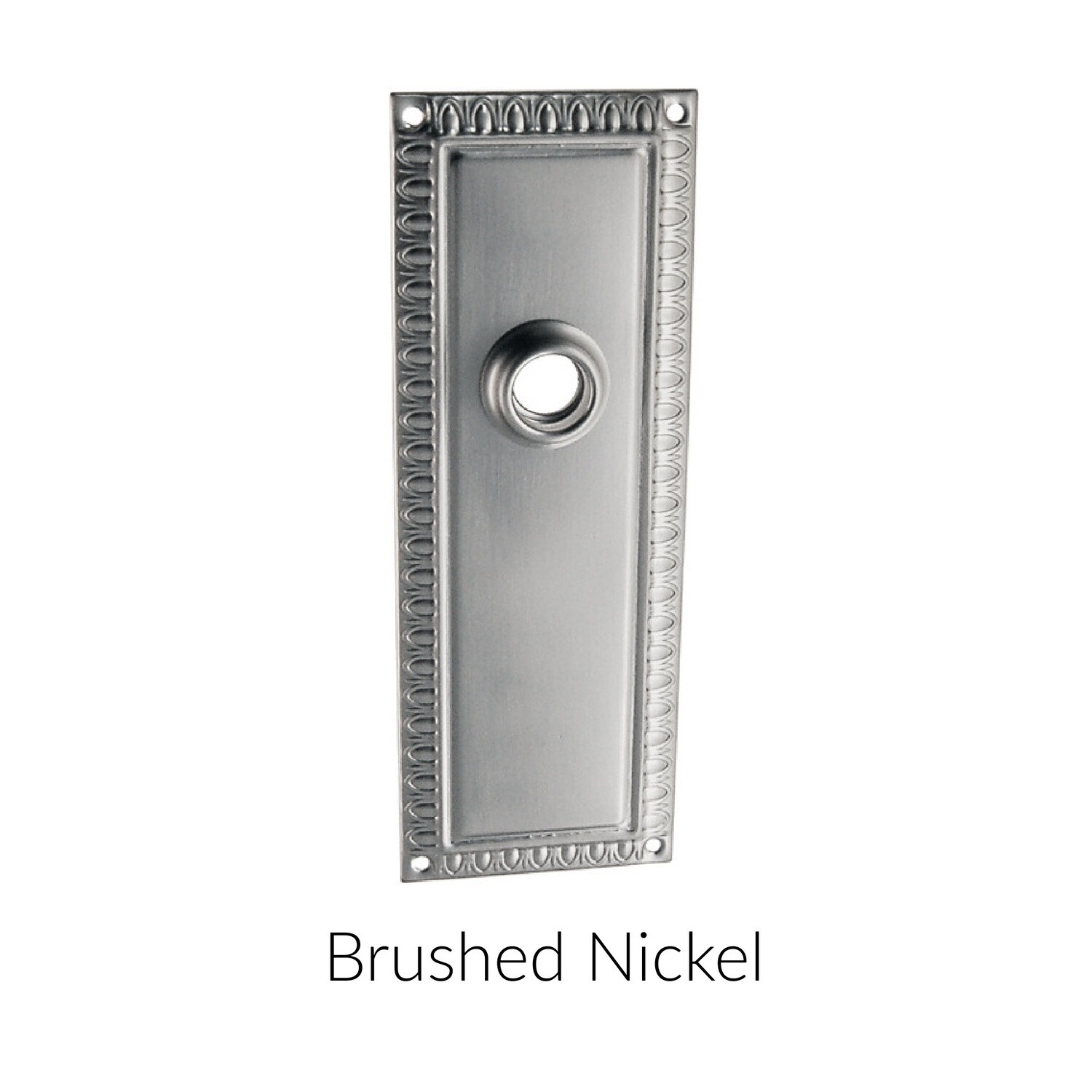 Door plate with hub Egg &amp; Dart Design