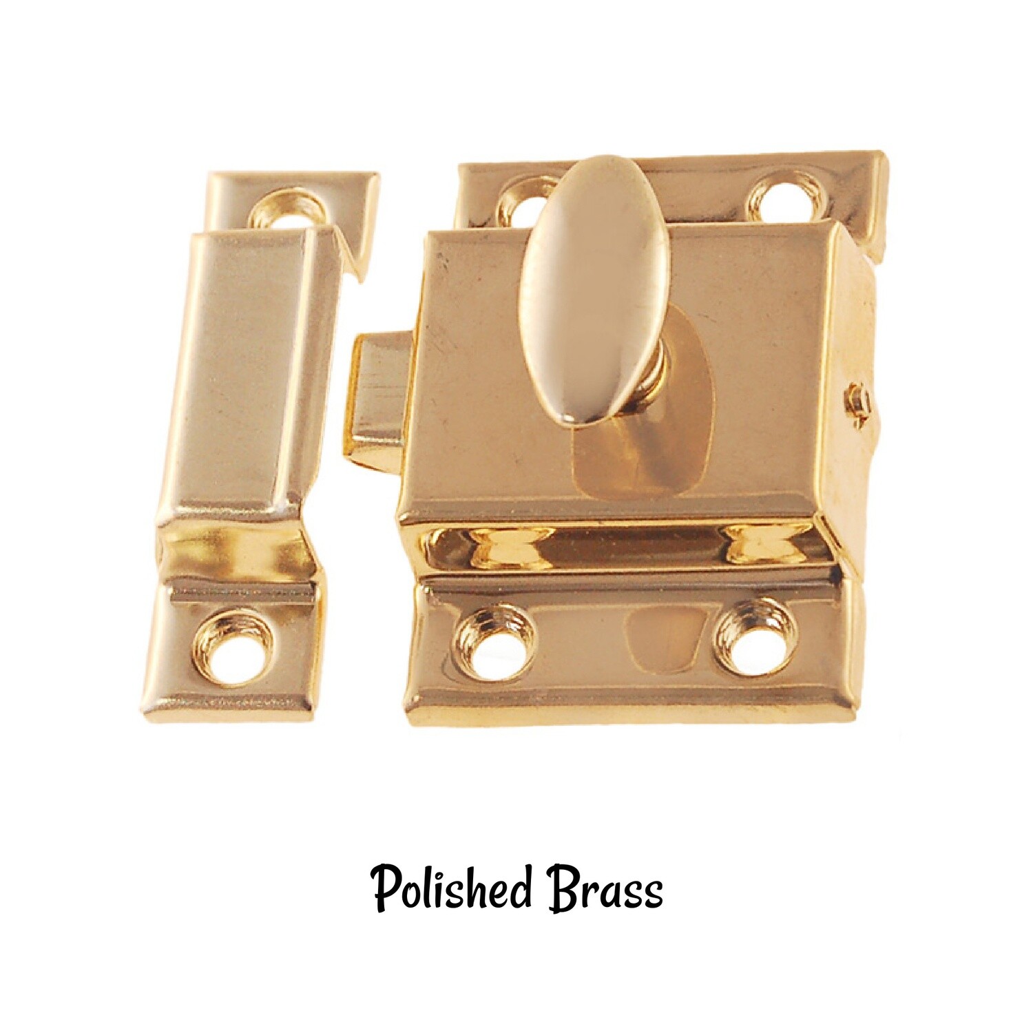 2-1/4" Stamped Steel Latch Flush Mount Furniture Cabinet Latch