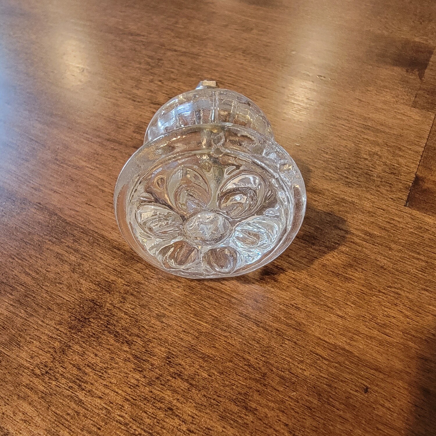Empire Pressed Glass Round Knob - 1-1/2" Diameter