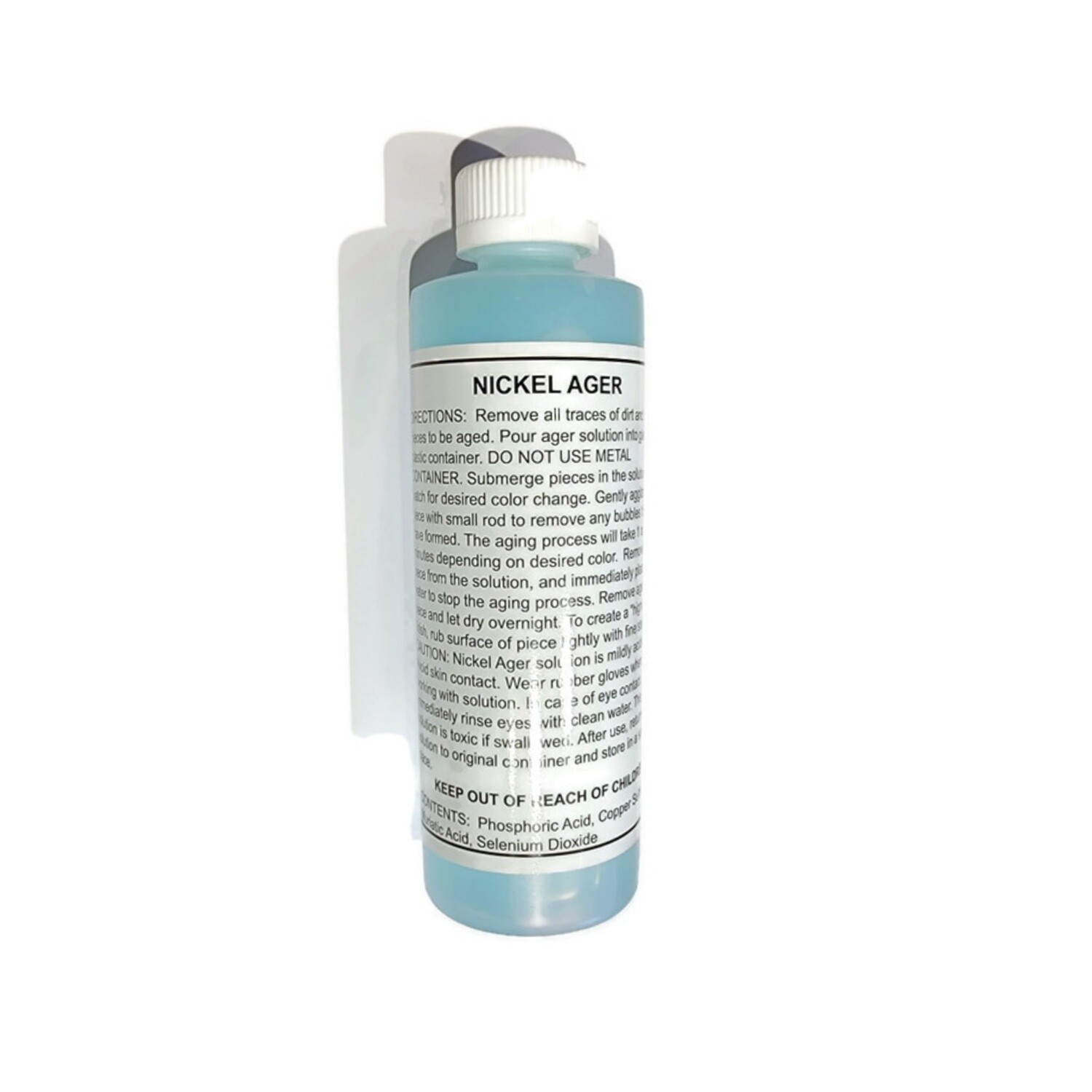 Nickel Darkening Solution - 8 oz.  Antique Vintage old dull