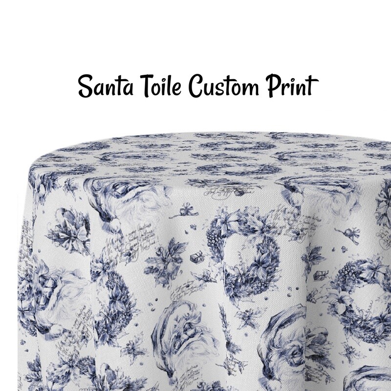 Santa Toile Custom Print - 1 Color