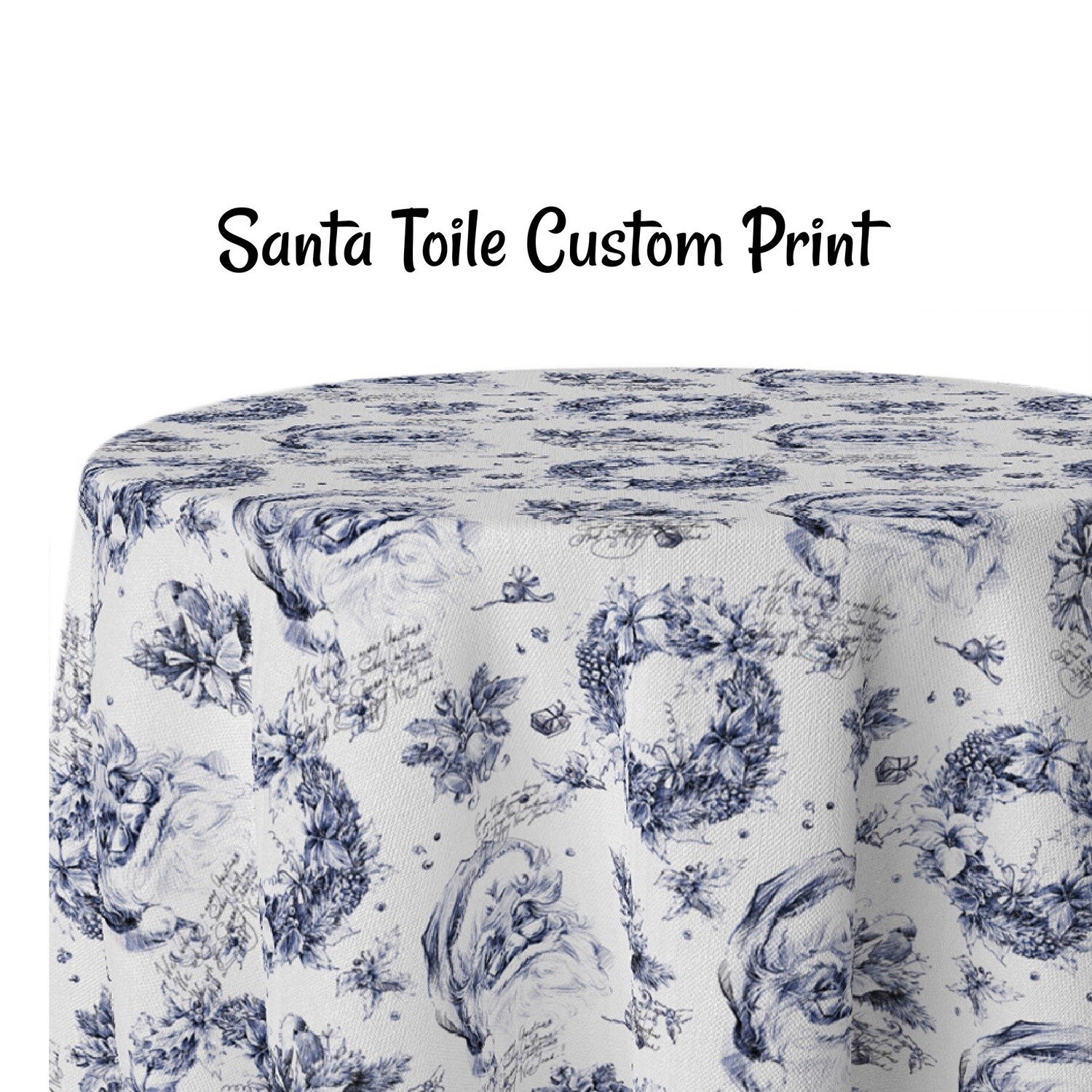 Santa Toile Custom Print