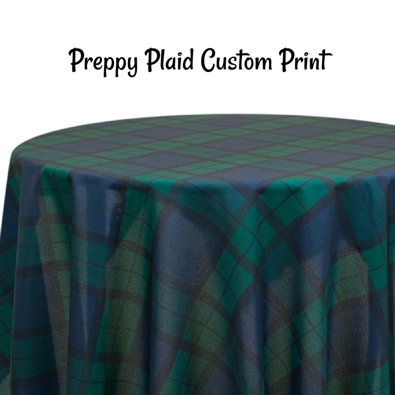 Preppy Plaid Custom Print - 1 Color
