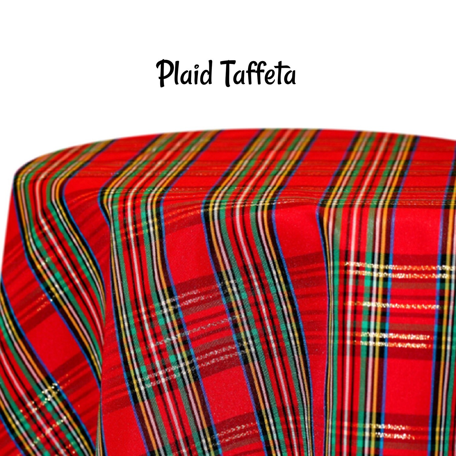 Plaid Taffeta Fabric Swatch