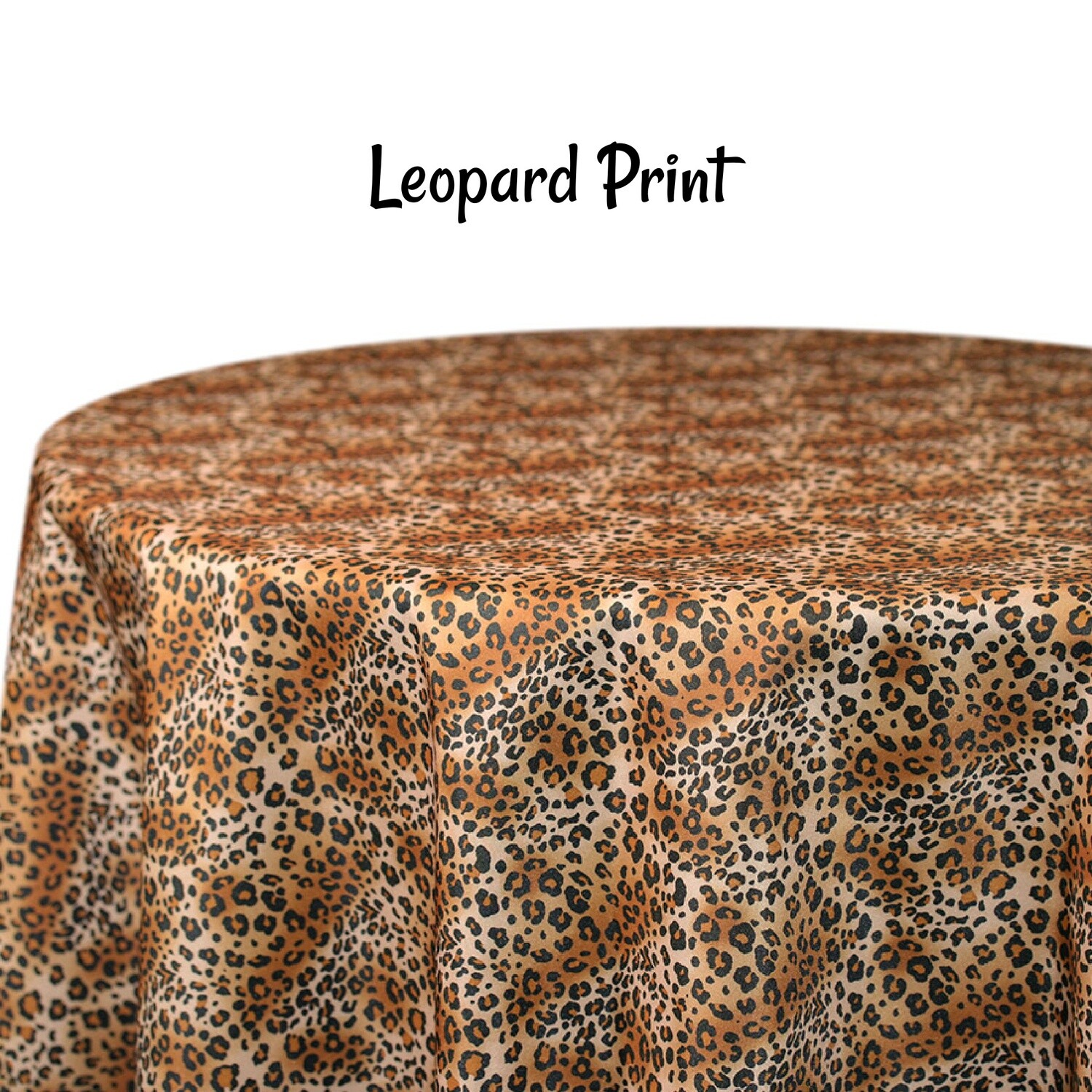 Leopard Table Skirting by the foot