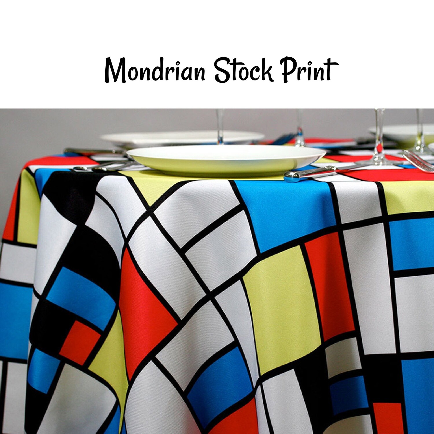 Mondrian Print Fabric By The Yard