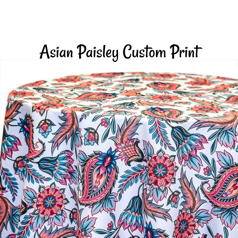 Asian Paisley Custom Print - 1 Color