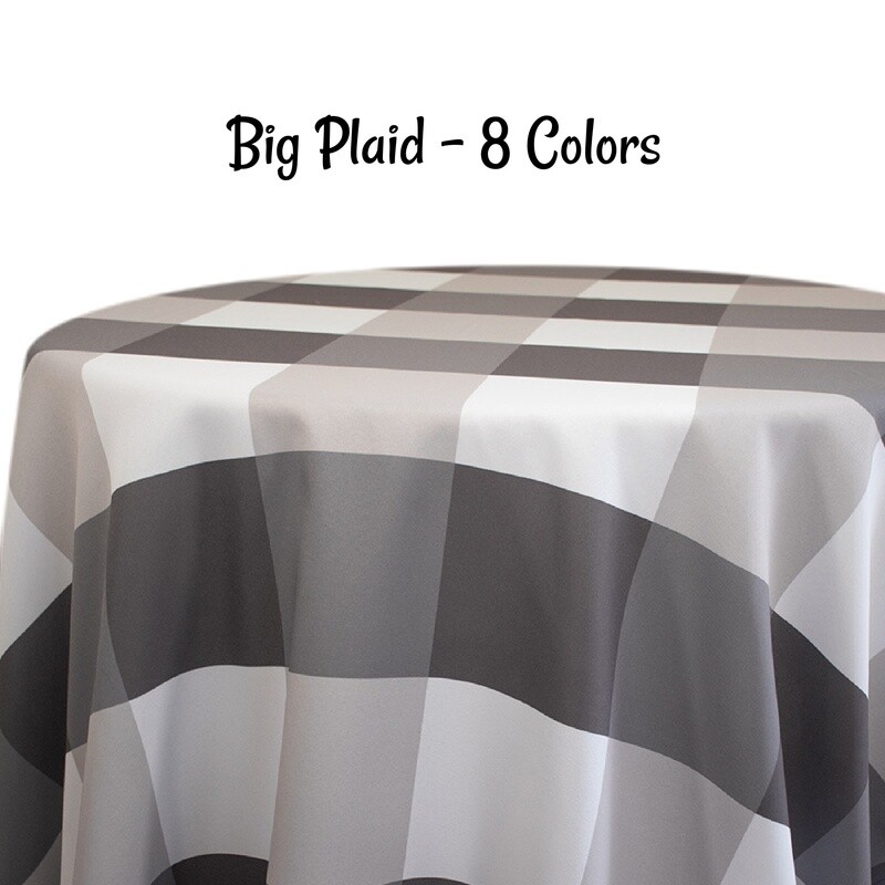 Big Plaid Custom Print - 8 Colors