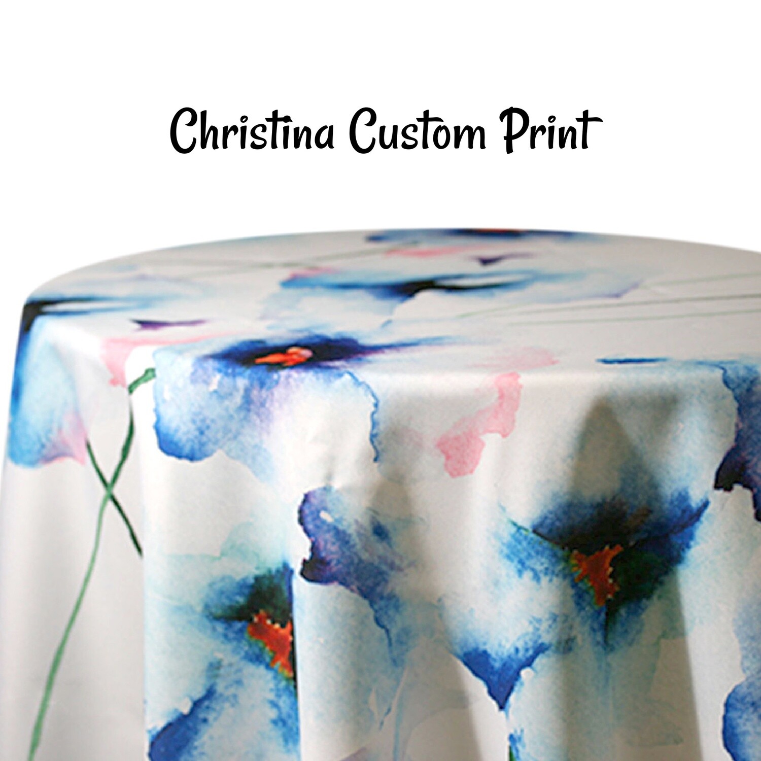 Christina Custom Print Round Tablecloths