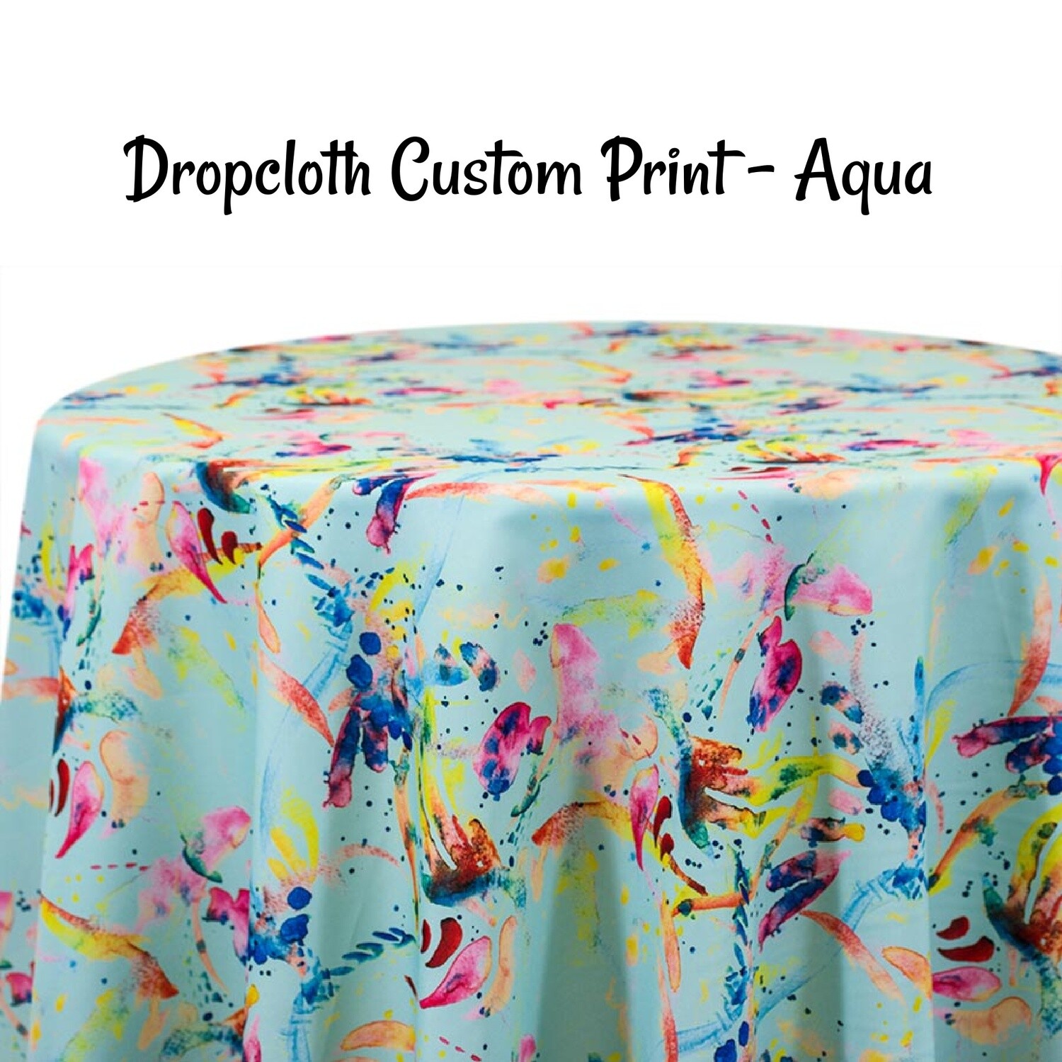 Dropcloth Custom Print Round Tablecloths