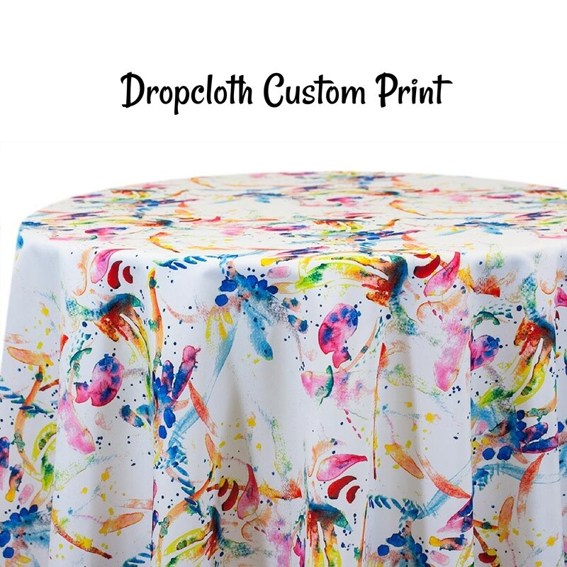 Dropcloth Custom Print - 2 Colors