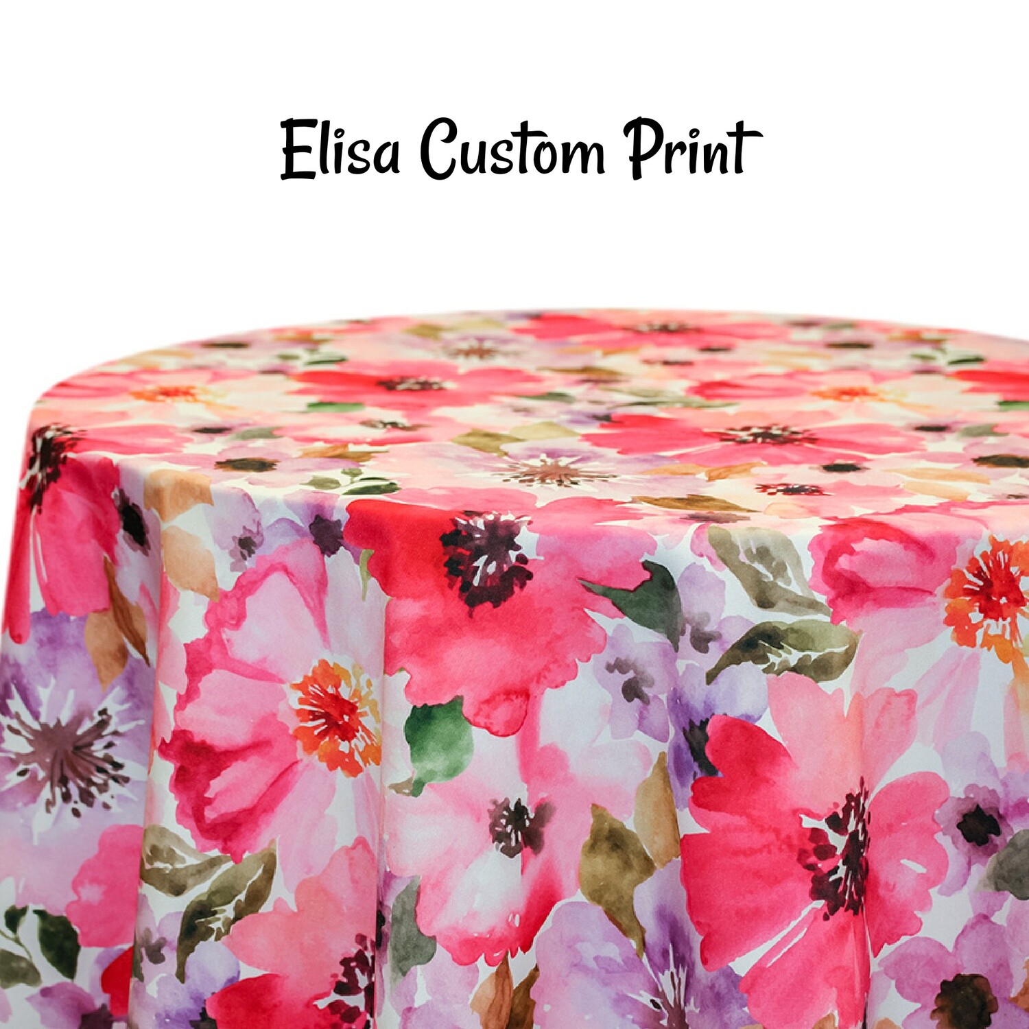 Elisa Custom Print Square Tablecloths