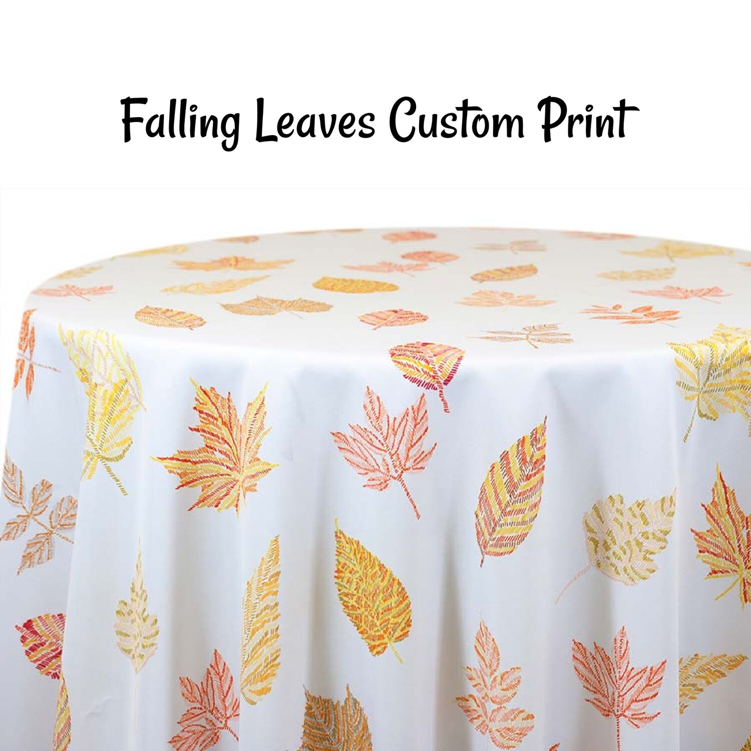 Falling Leaves Custom Print Fabric By The Yard