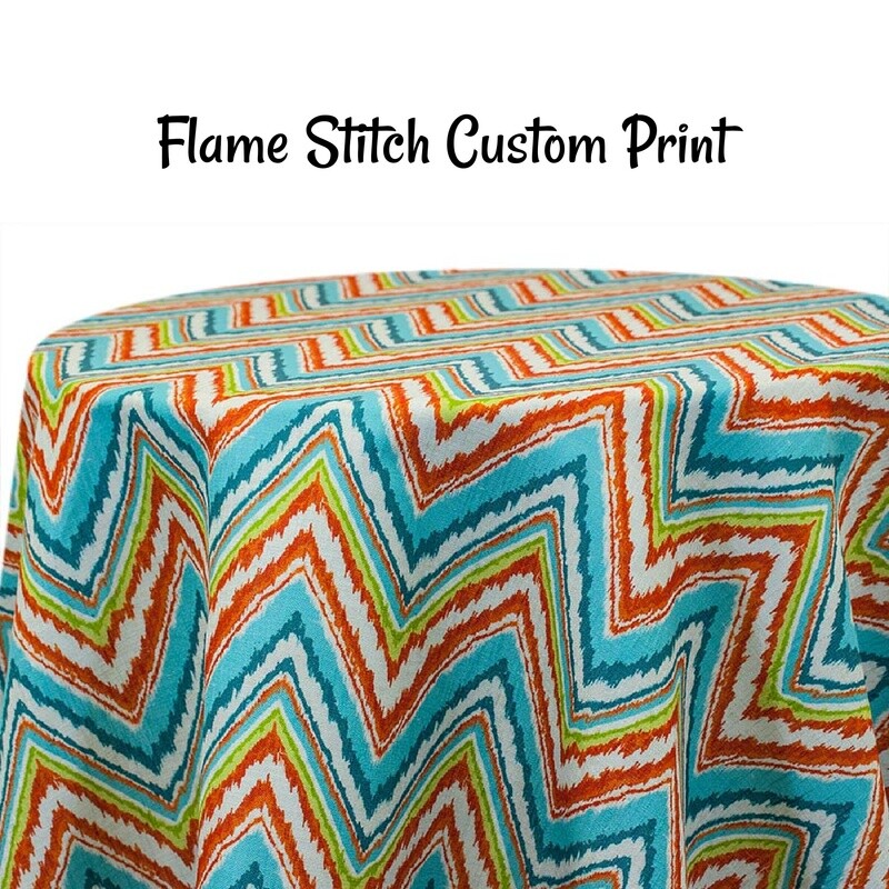 Flame Stitch Custom Print - 2 Colors