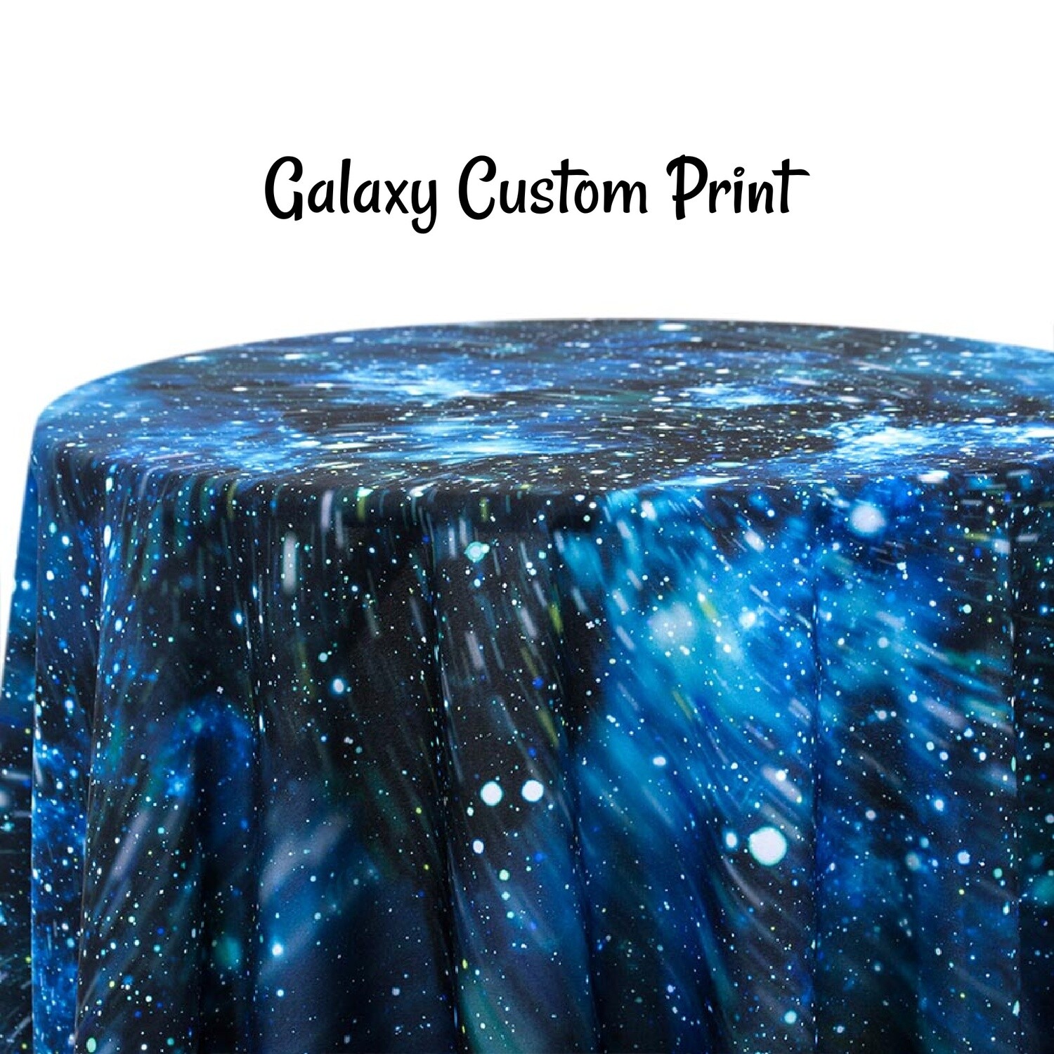 Galaxy Custom Print Round Tablecloths