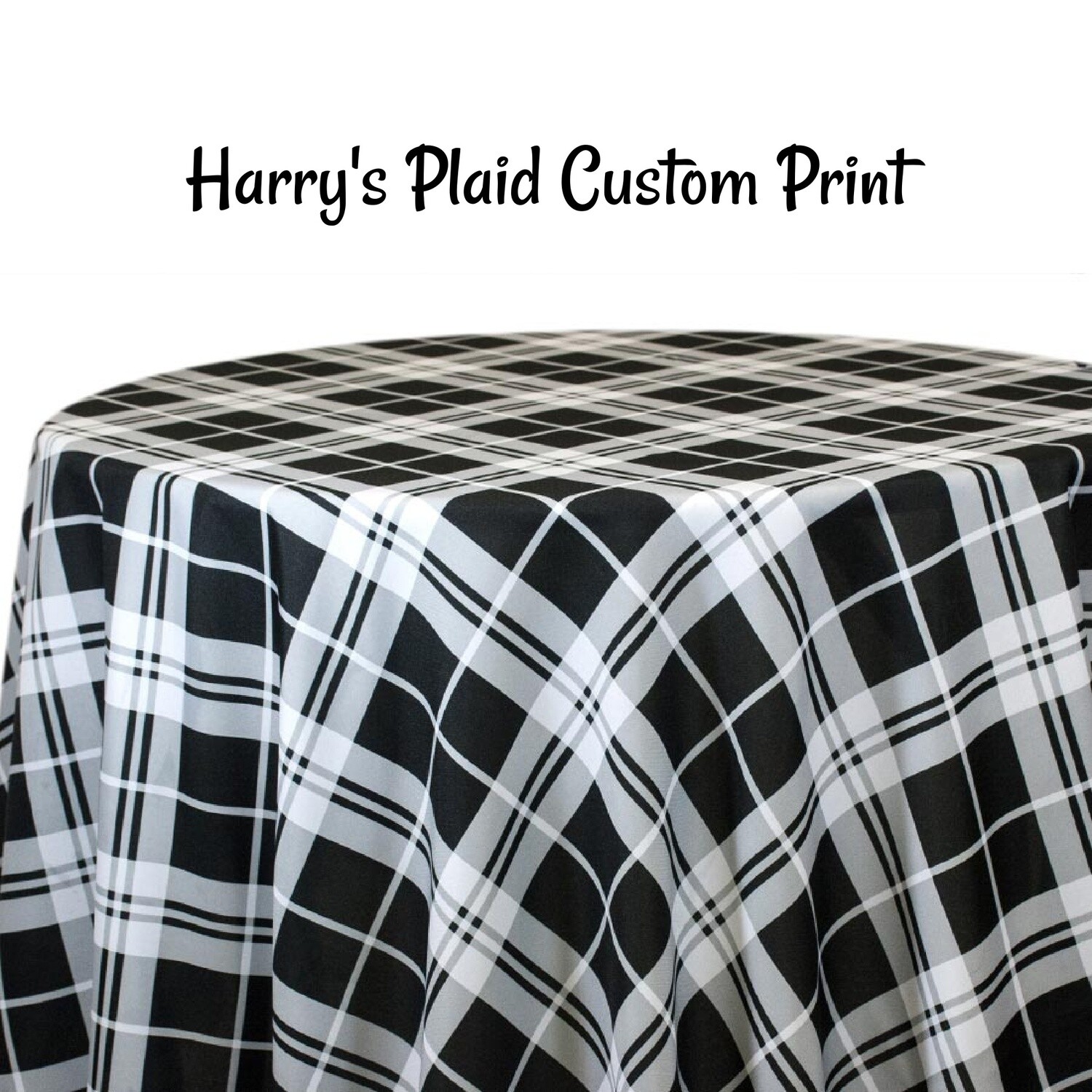 Harry's Plaid Custom Print Square Tablecloths