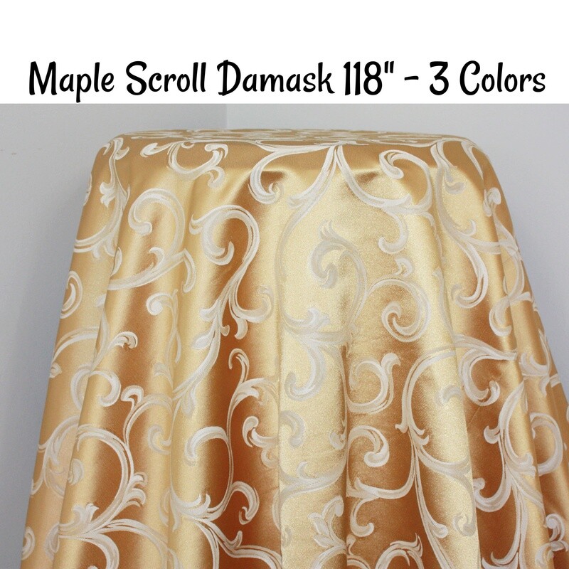 Maple Scroll Damask 118