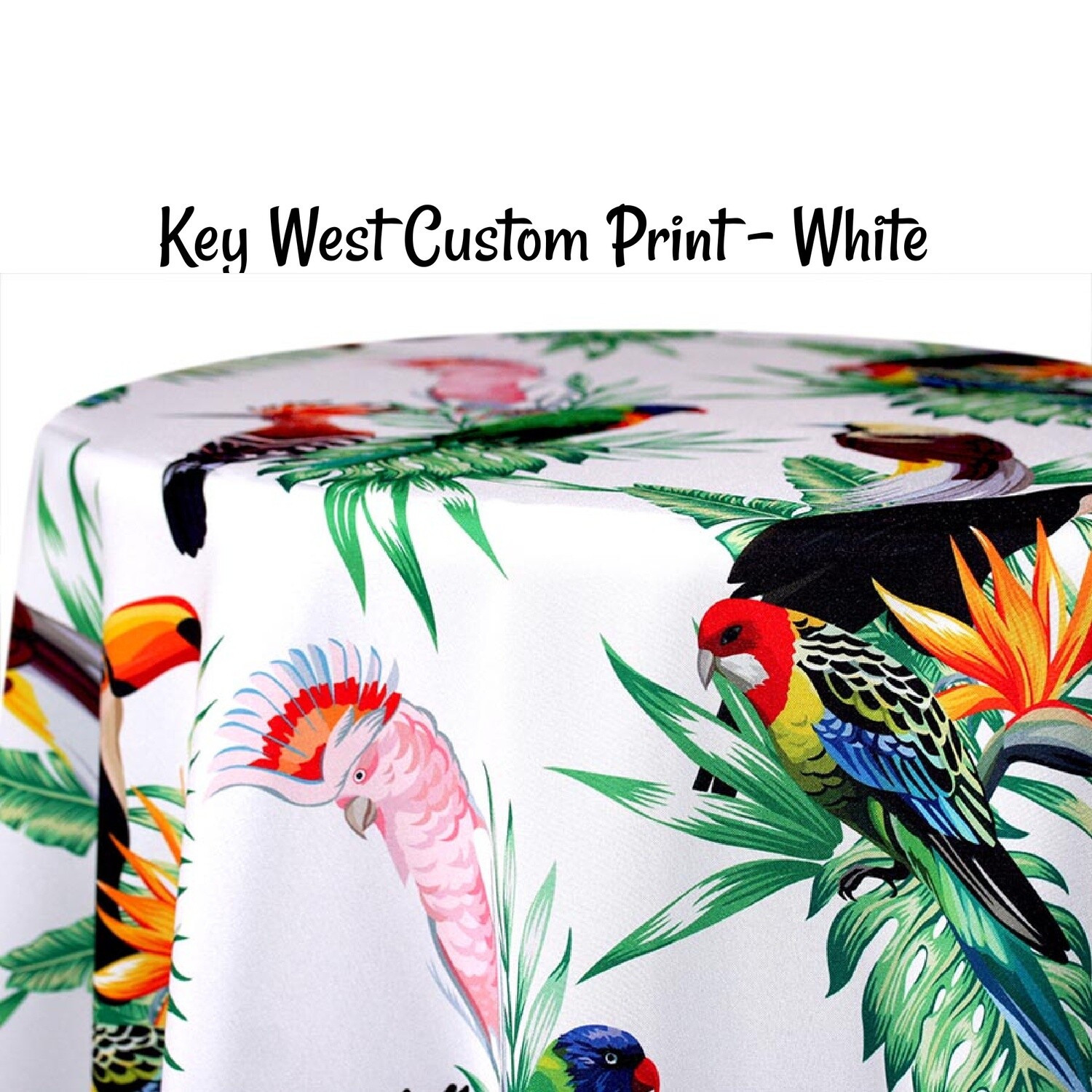 Key West Custom Print Round Tablecloths