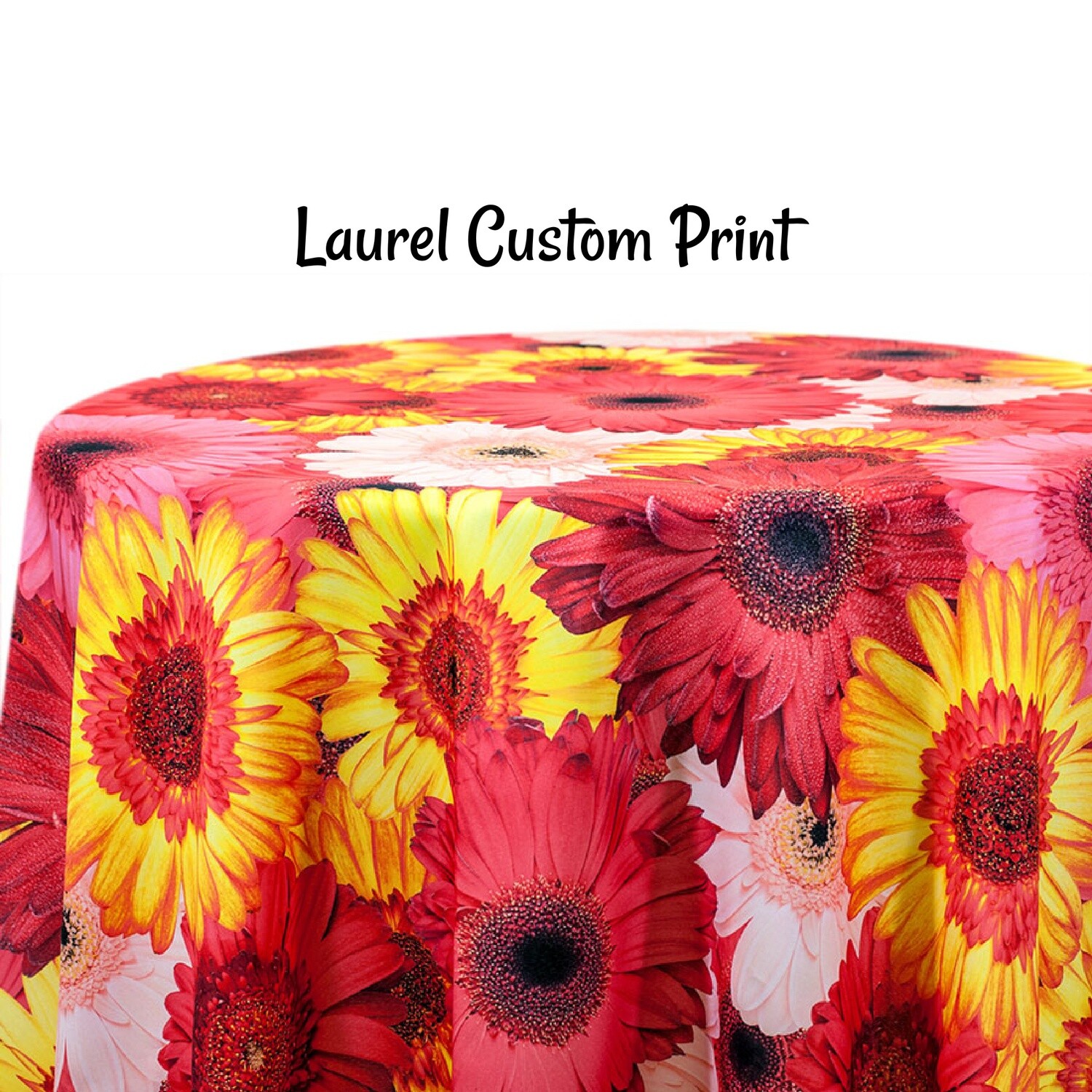 Laurel Custom Print Round Tablecloths