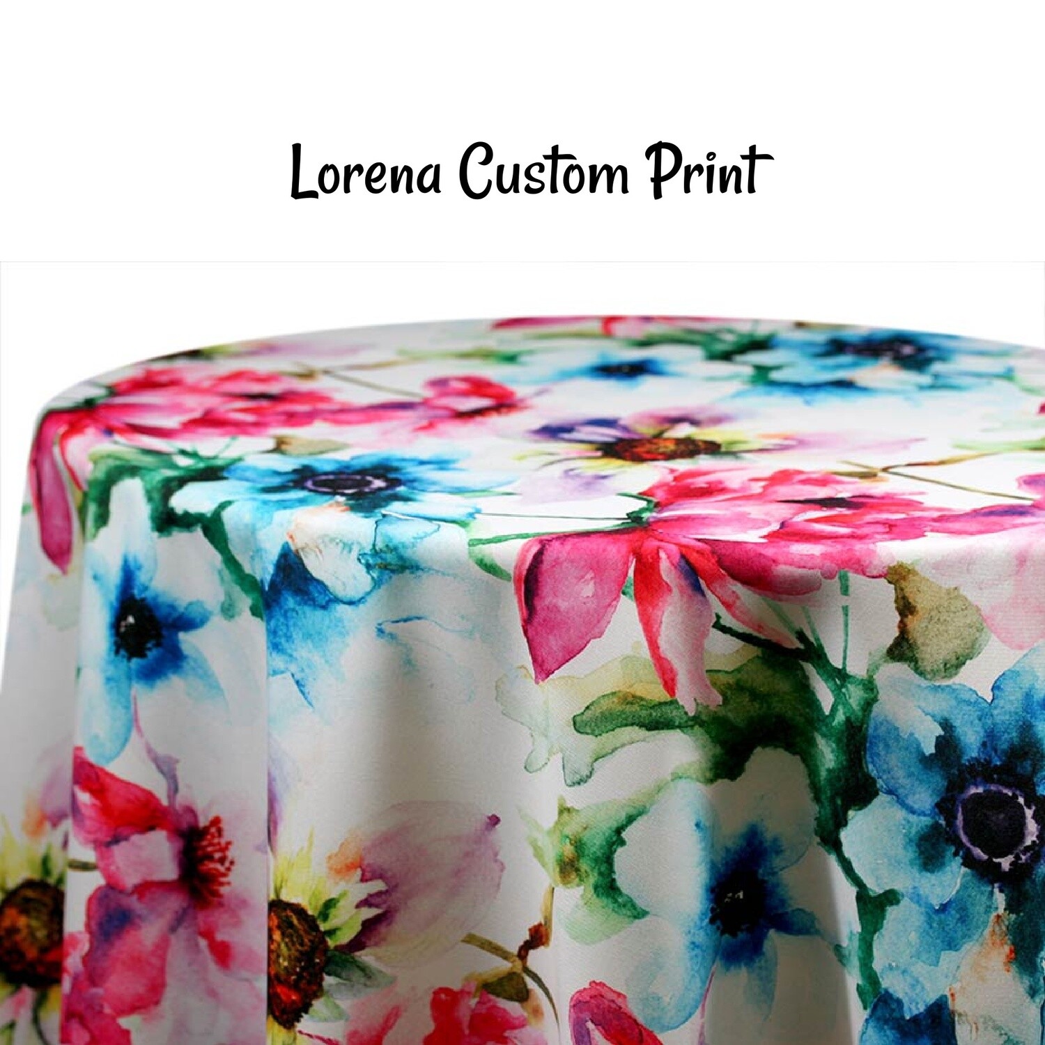 Lorena Custom Print Square Tablecloths