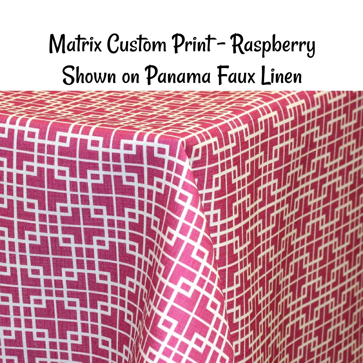 Matrix Custom Print Round Tablecloths