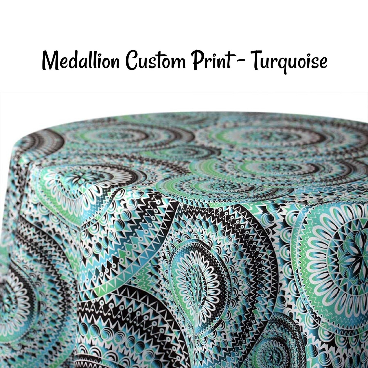 Medallion Custom Print Fabric By The Yard