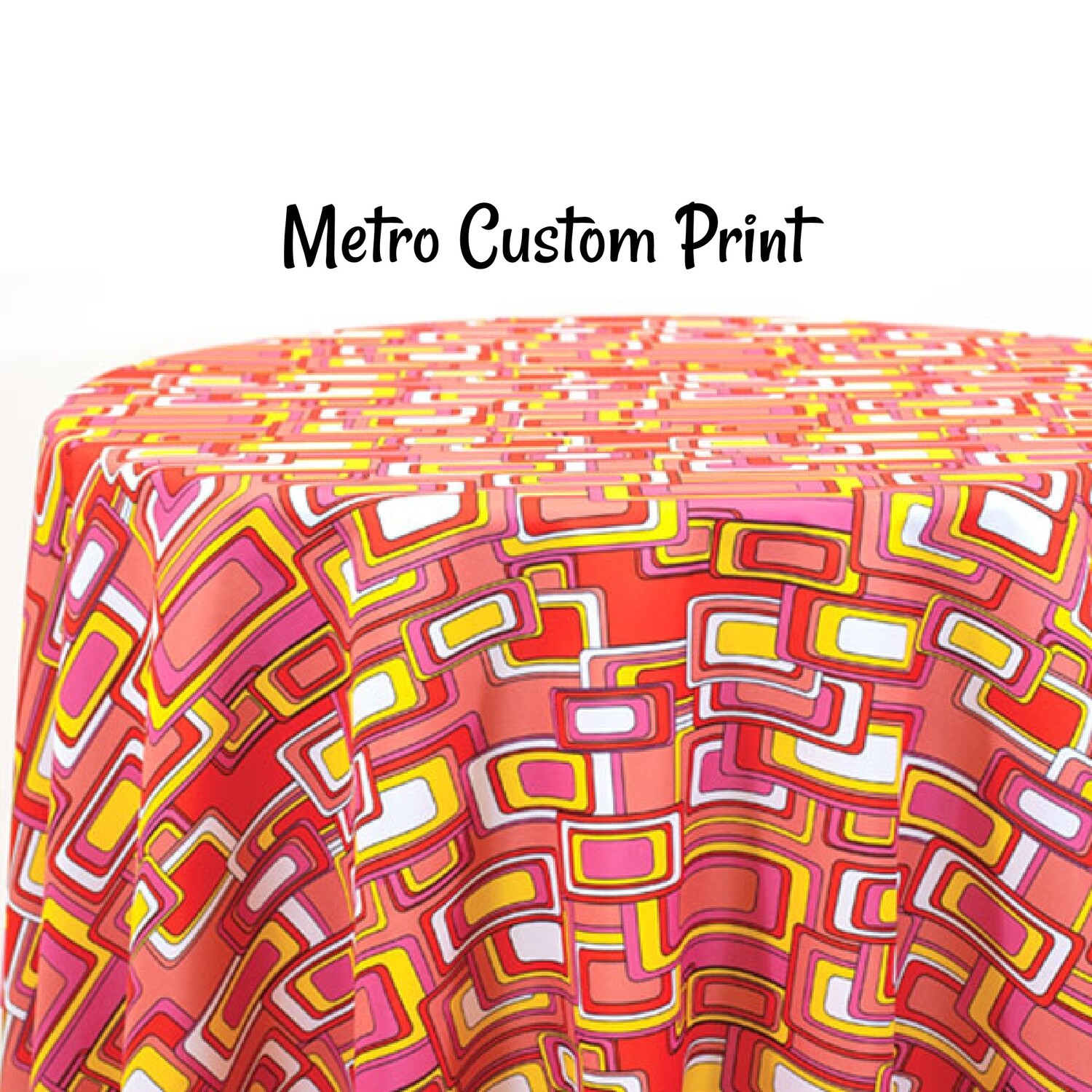 Metro Custom Print Rectangle Tablecloths