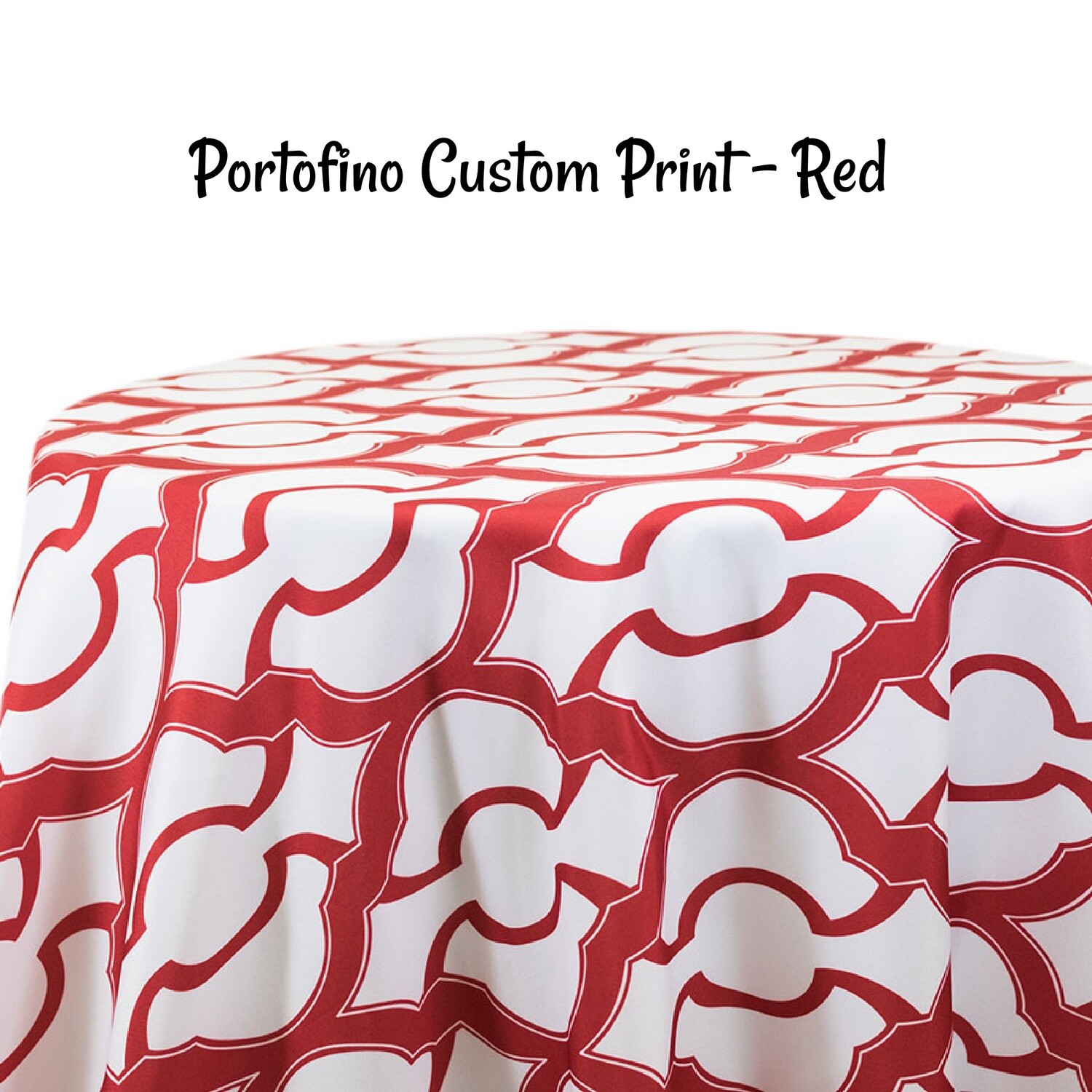 Portofino Custom Print Table Skirting by the foot