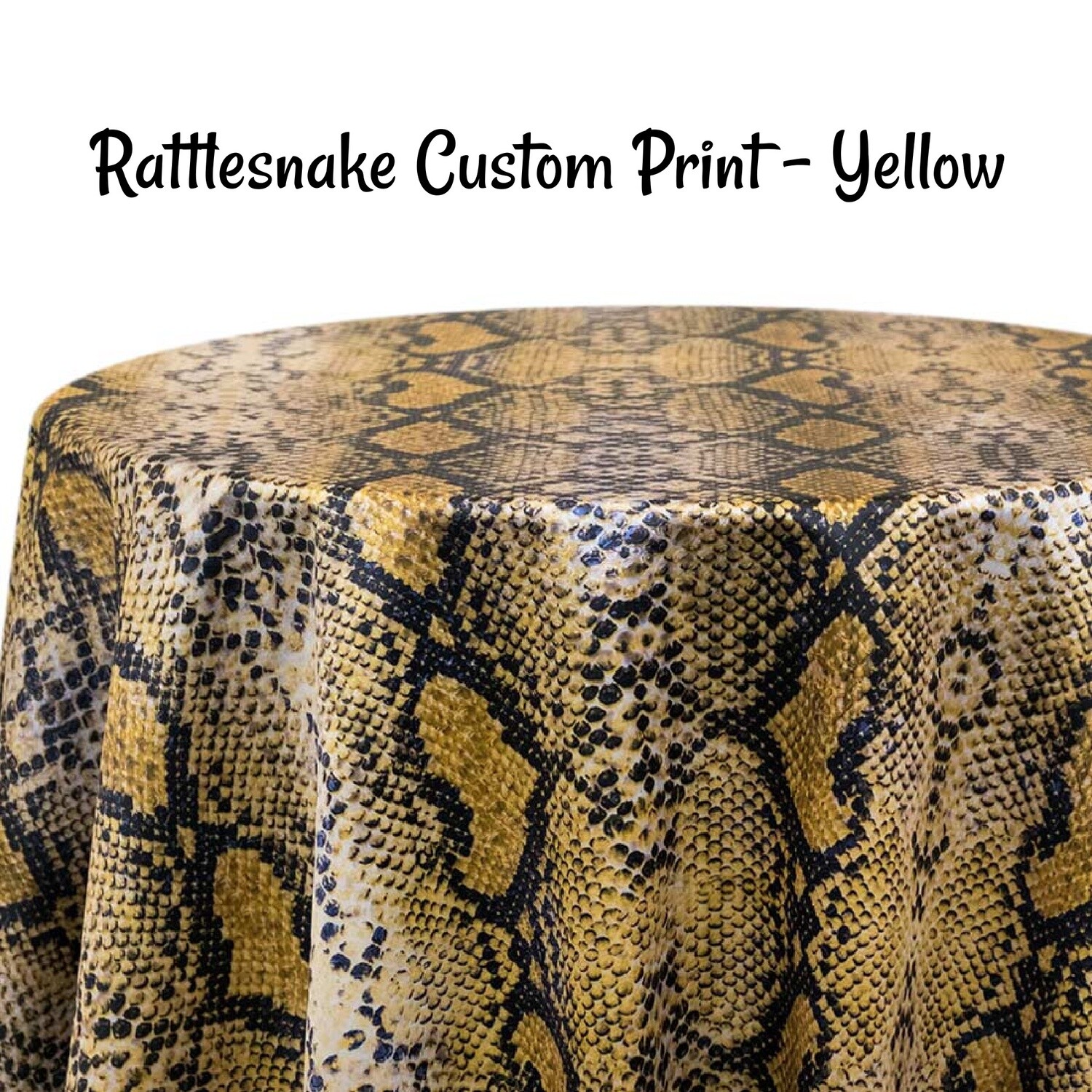 Rattlesnake Custom Print Rectangle Tablecloths