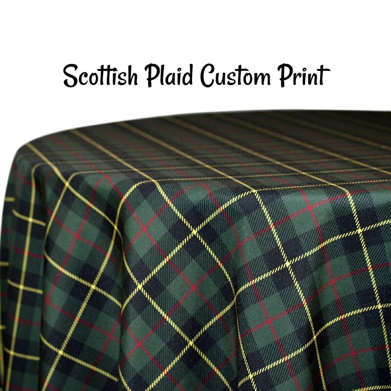 Scottish Plaid Custom Print - 3 Colors
