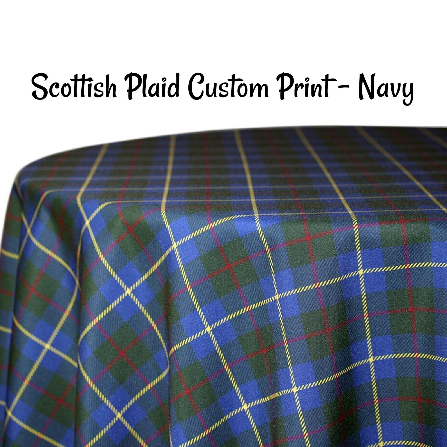Scottish Plaid Custom Print Fabric By The Yard