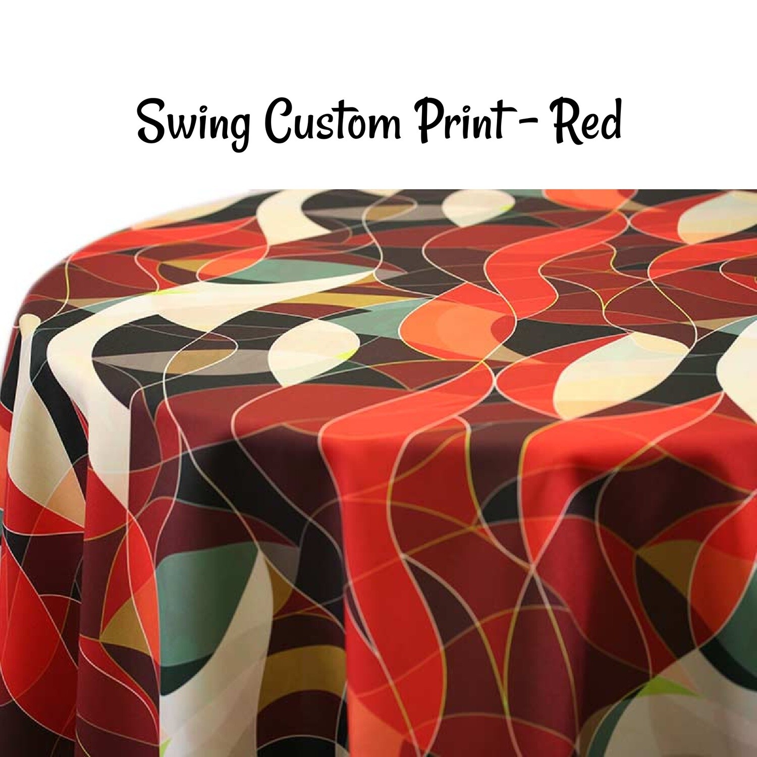 Swing Custom Print Table Skirting by the foot