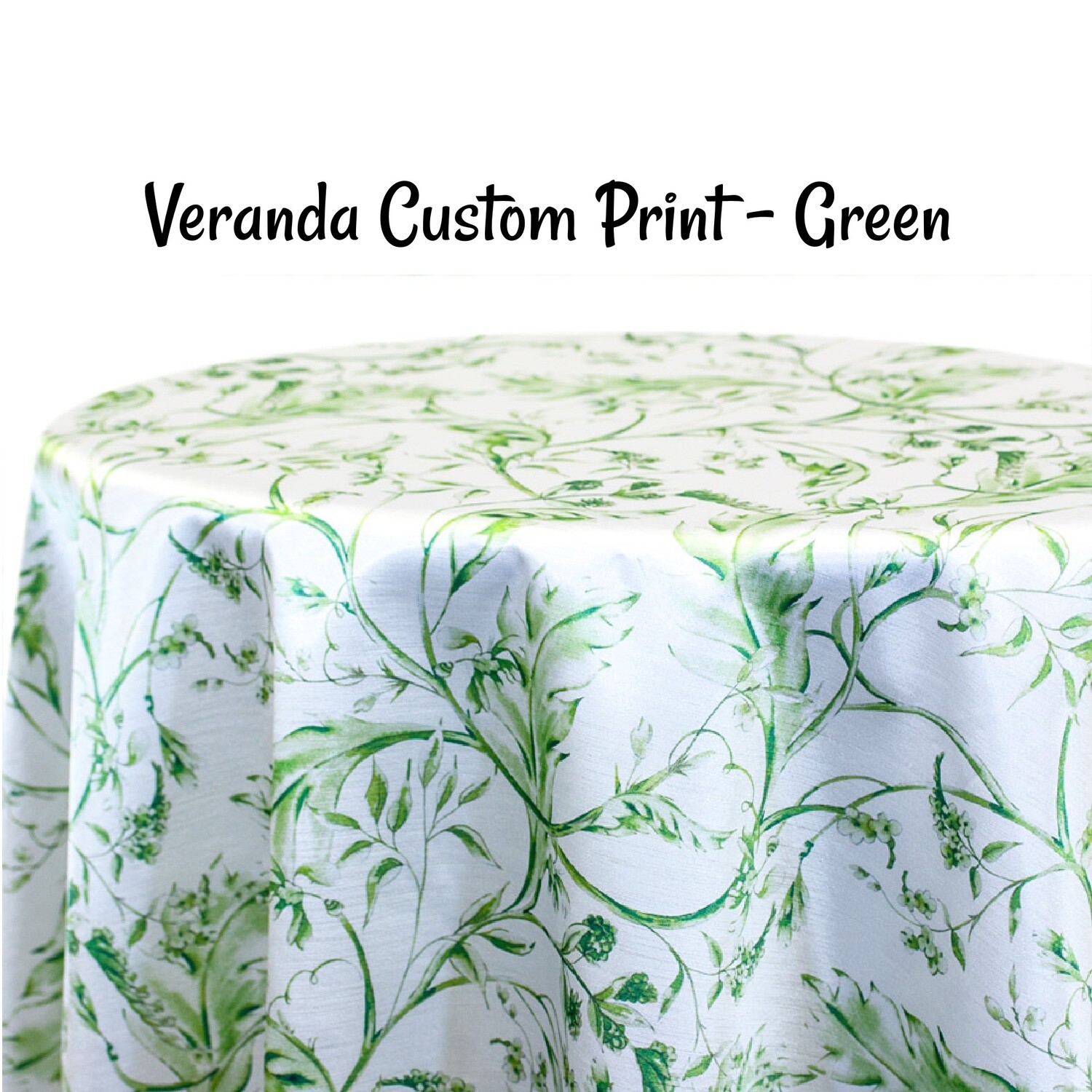 Veranda Custom Print Oval Tablecloths