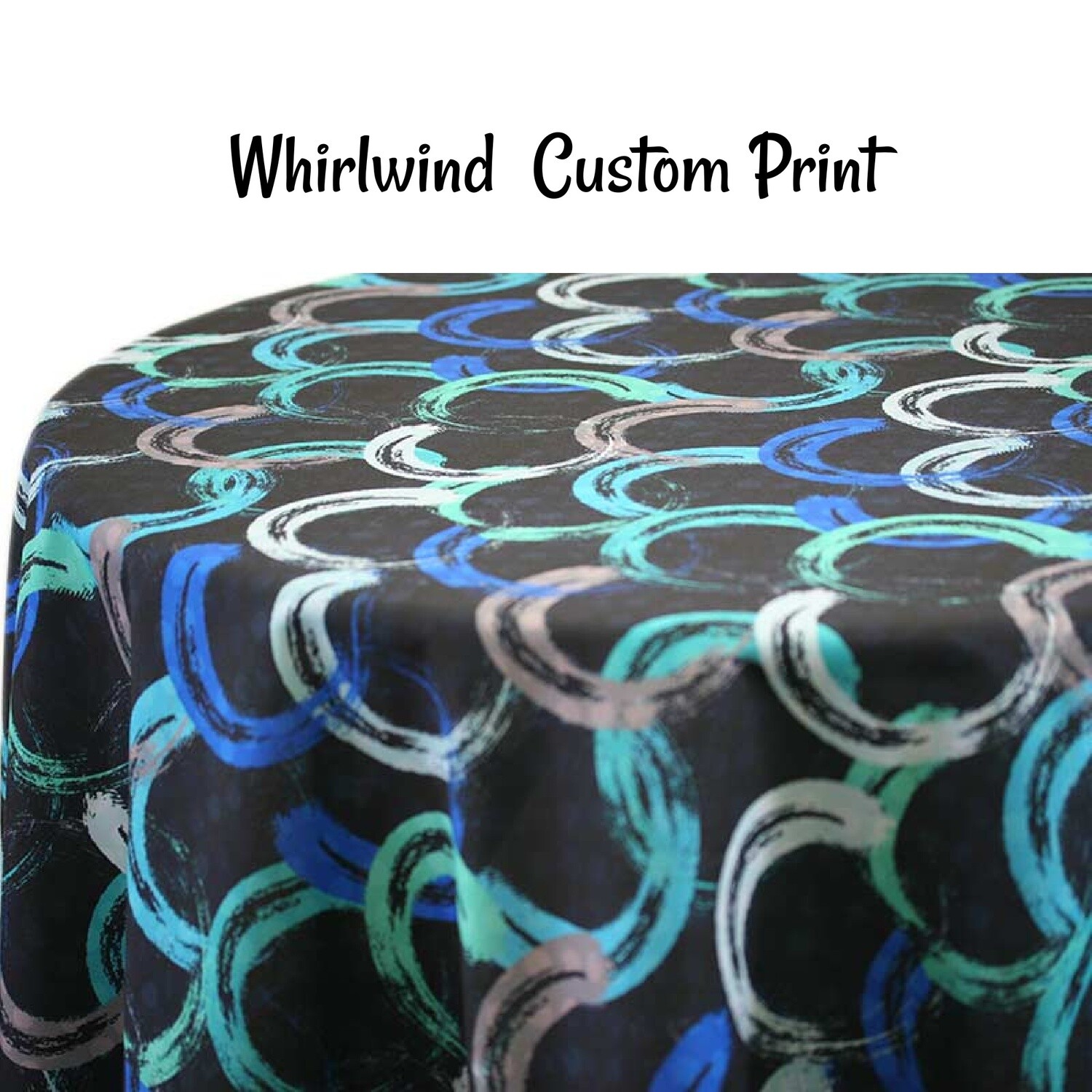 Whirlwind Blue Custom Print Runners