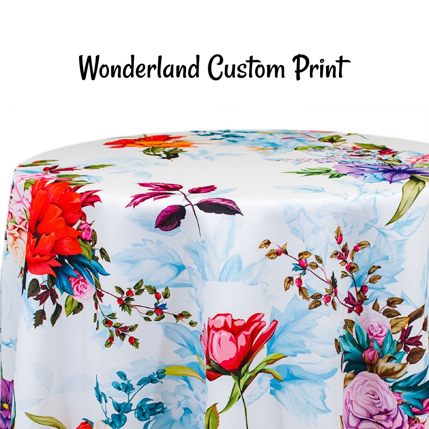 Wonderland Custom Print Rectangle Tablecloths