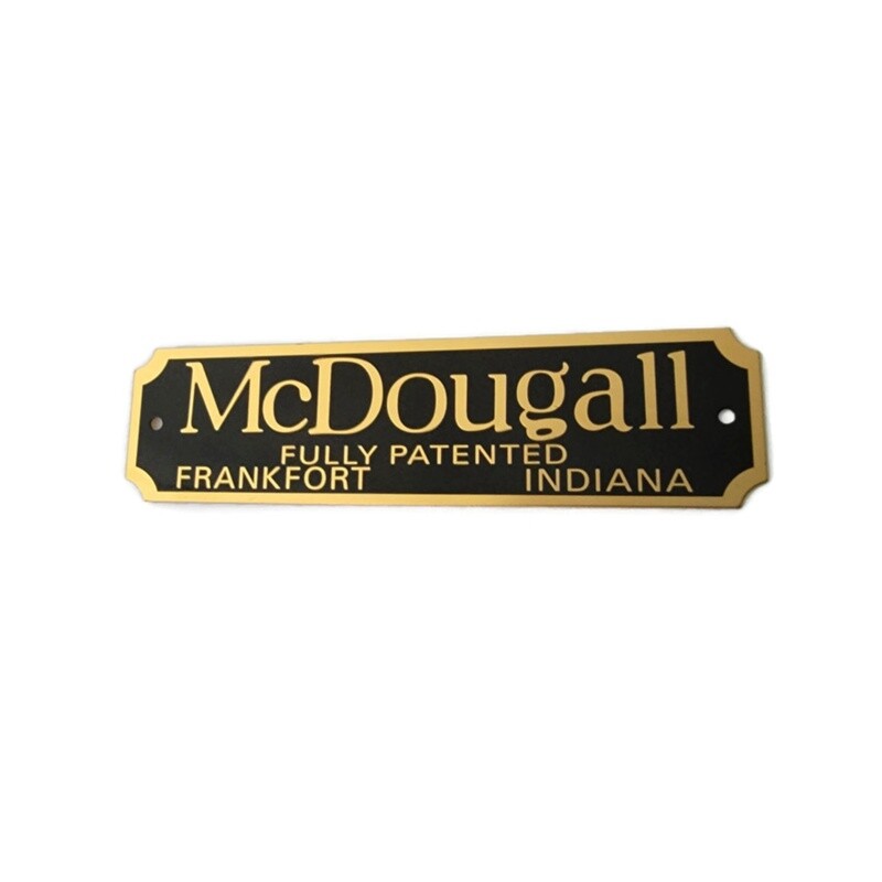 McDougall Nameplate - Cabinet hoosier sellers antique vintage furniture