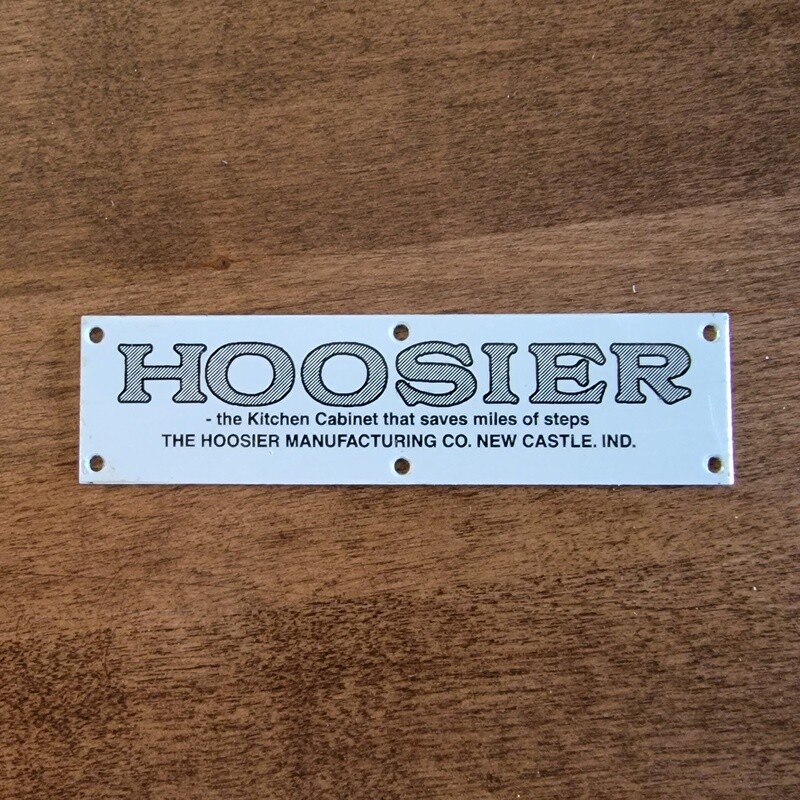Hoosier Nameplate - Cabinet sellers antique vintage furniture