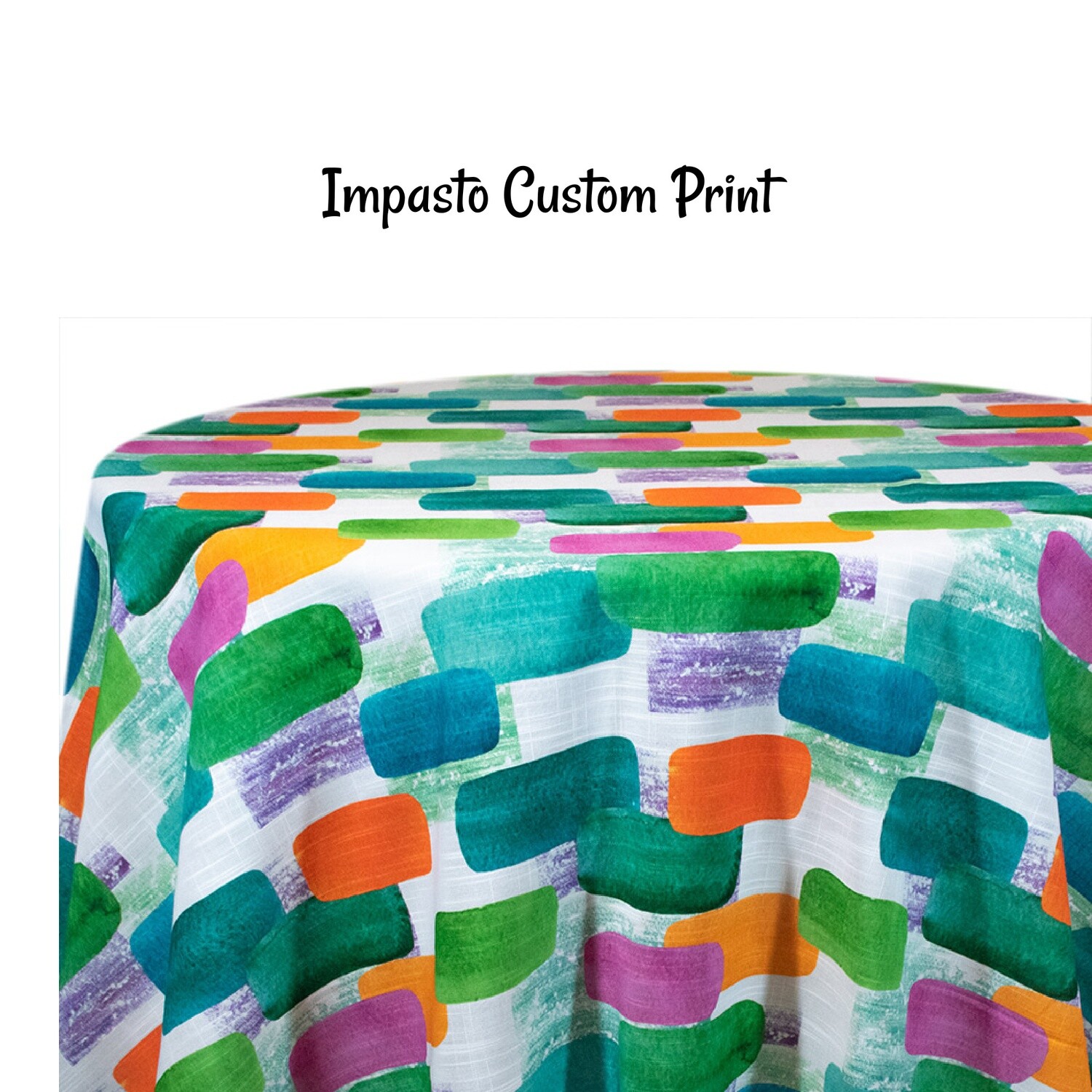 Impasto Custom Print Table Skirting by the foot